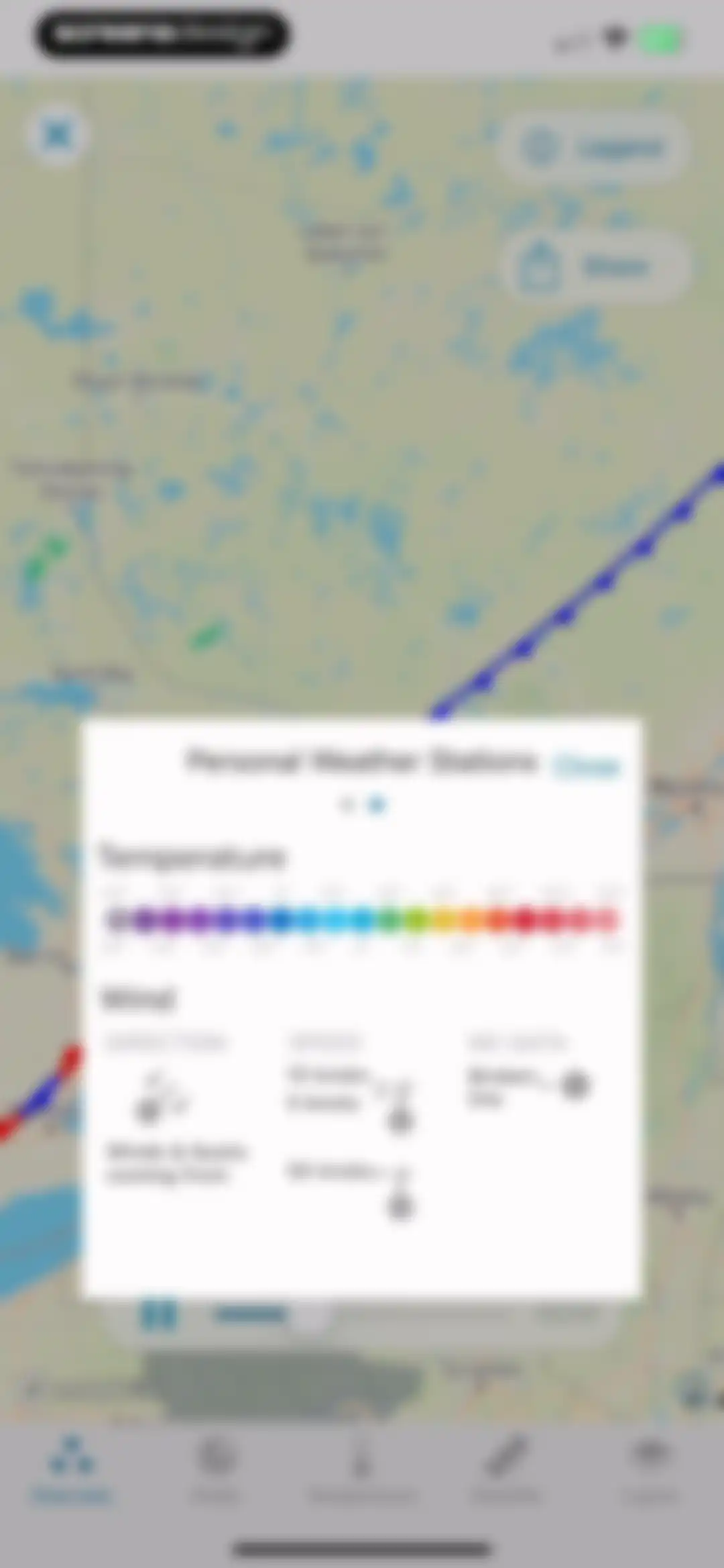 Weather Underground: Local Map screen 11
