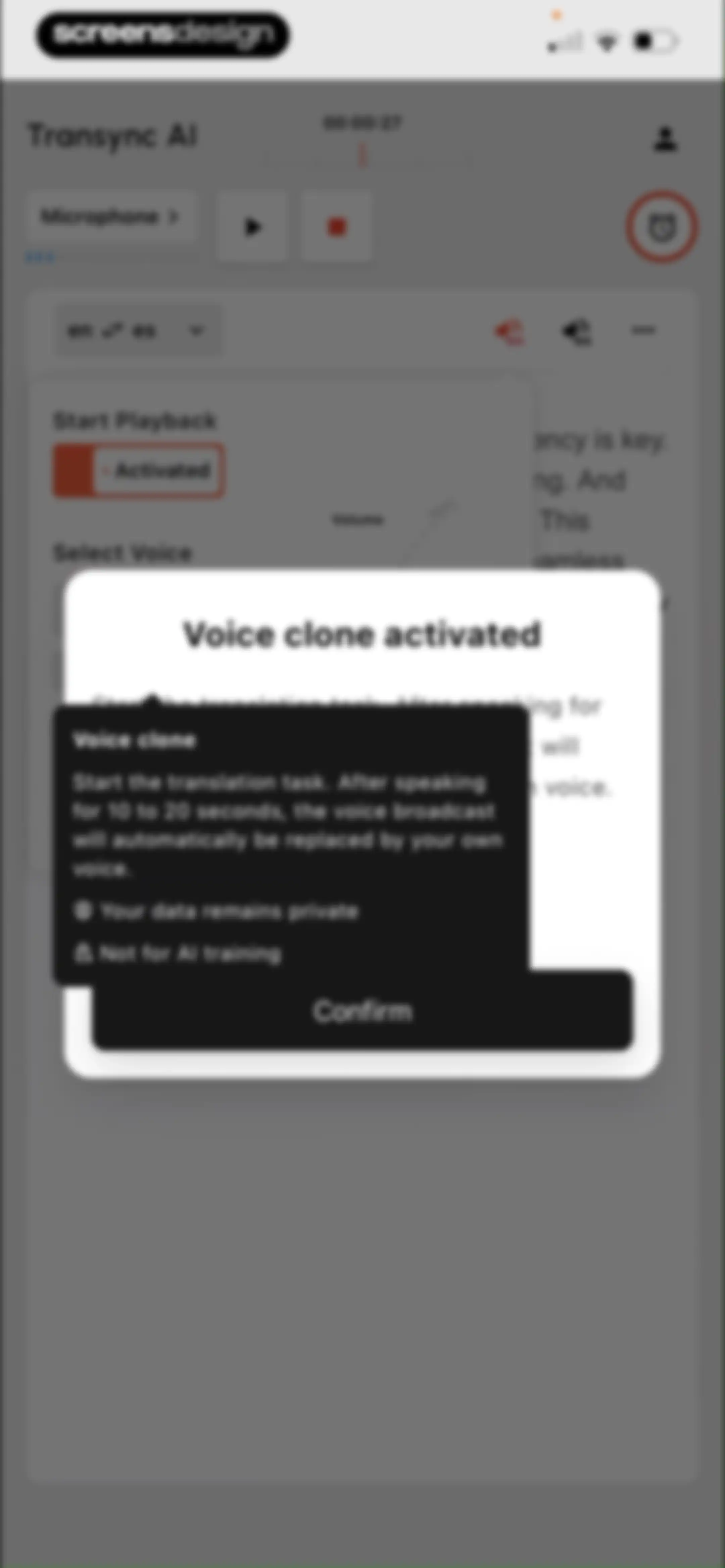 Transync AI - Translator screen 19