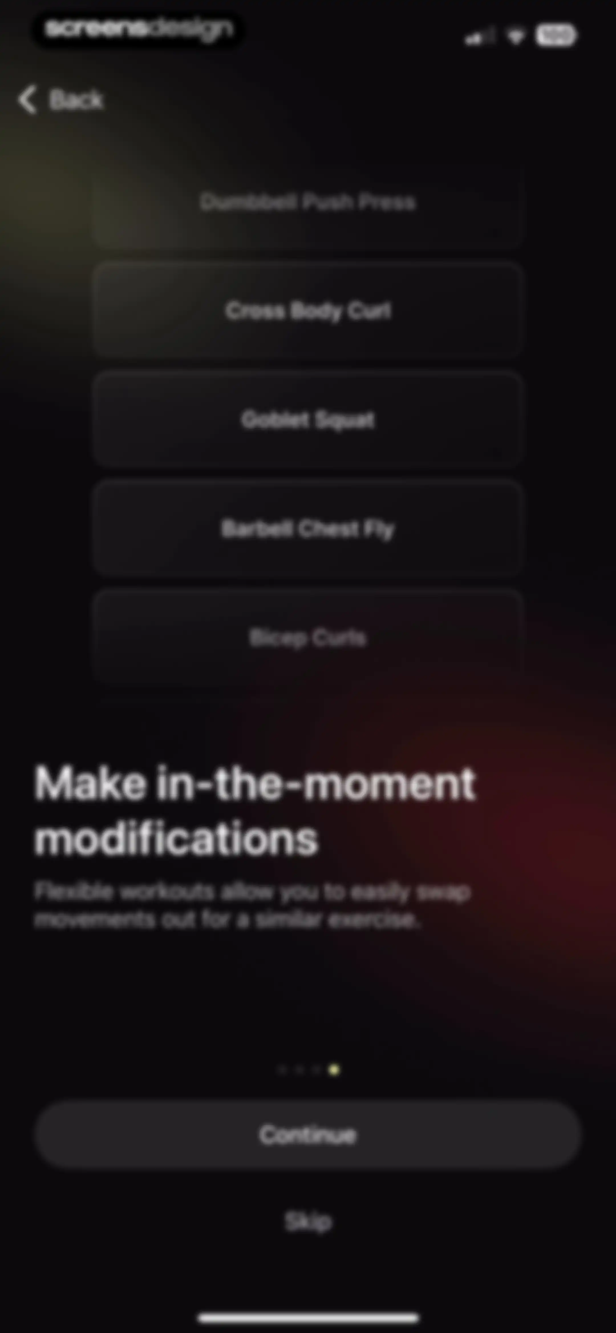 Peloton Strength+ screen 9