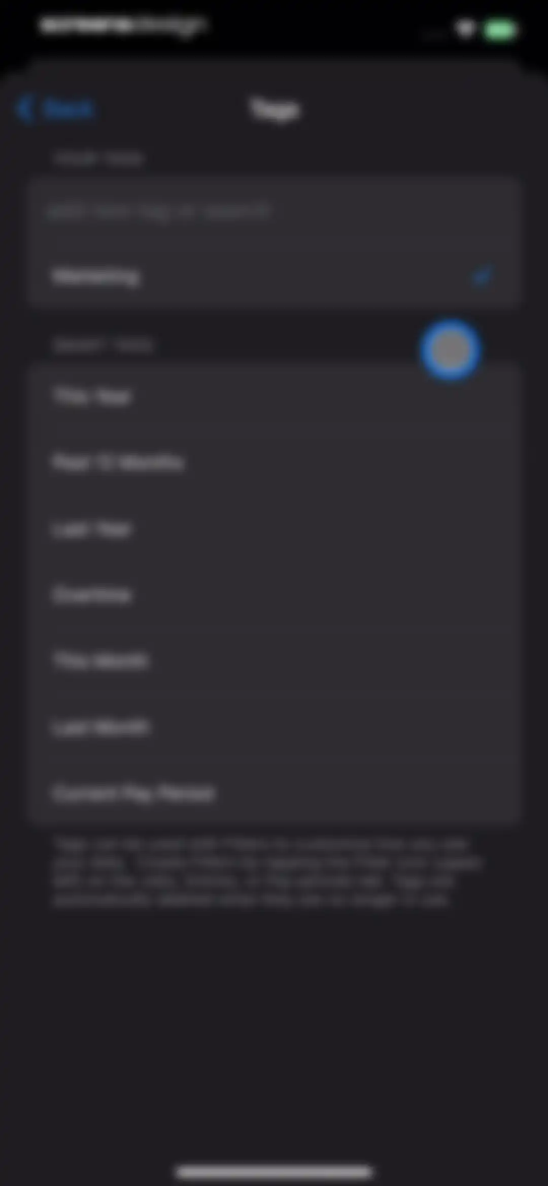 Hours Tracker: Time Tracking screen 12