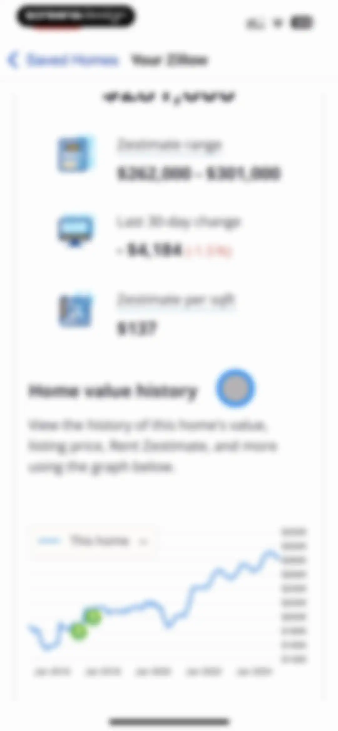 Zillow Real Estate & Rentals screen 127