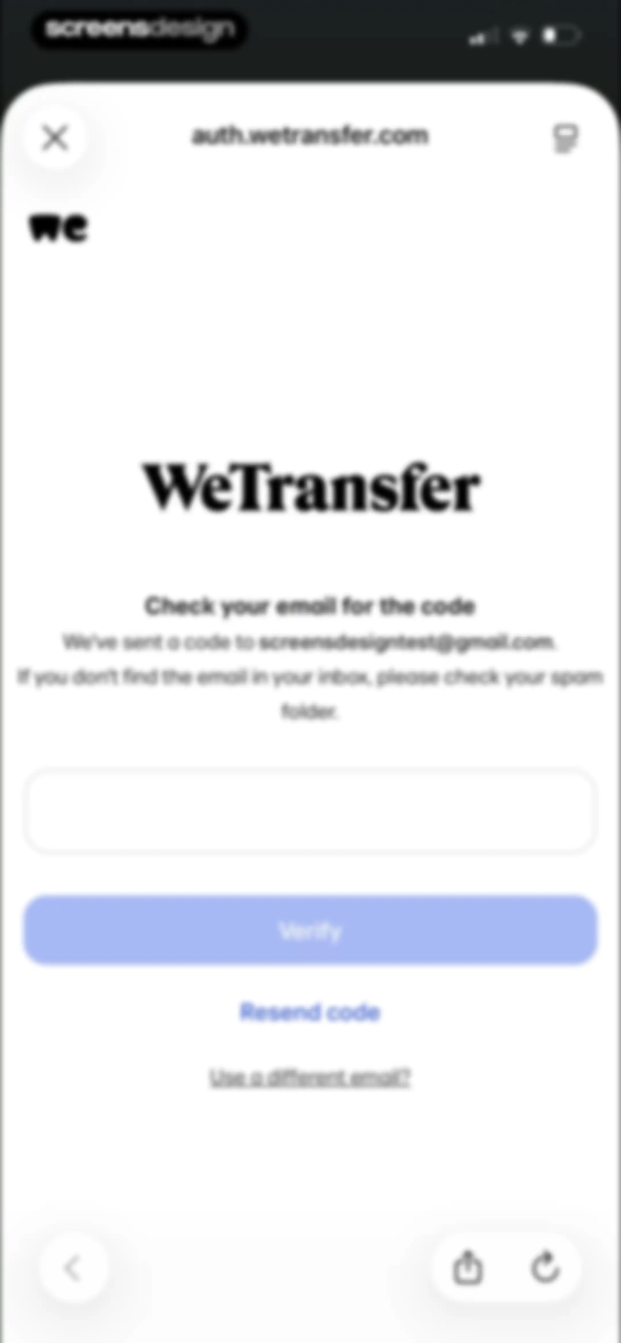 Collect by WeTransfer screen 13