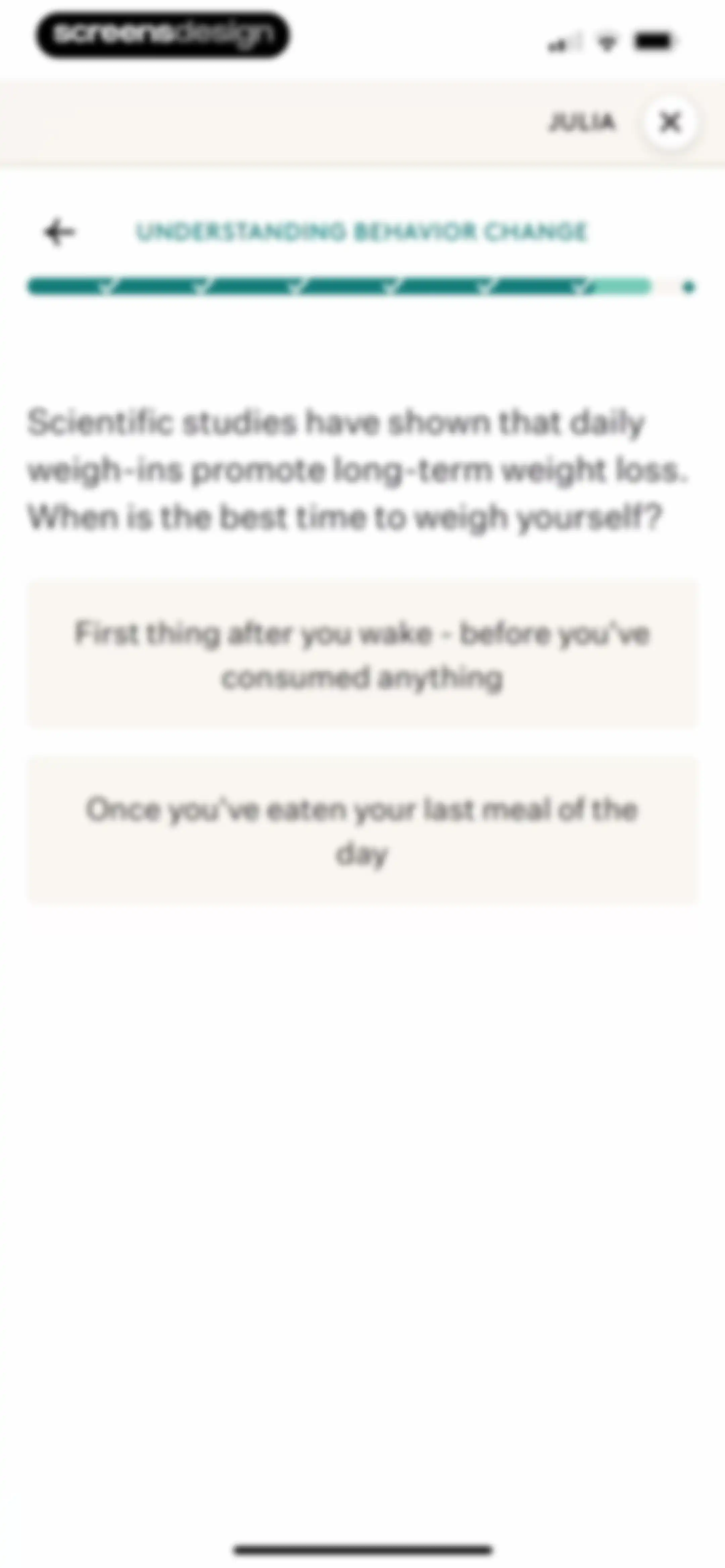 Noom Weight Loss, Food Tracker screen 83