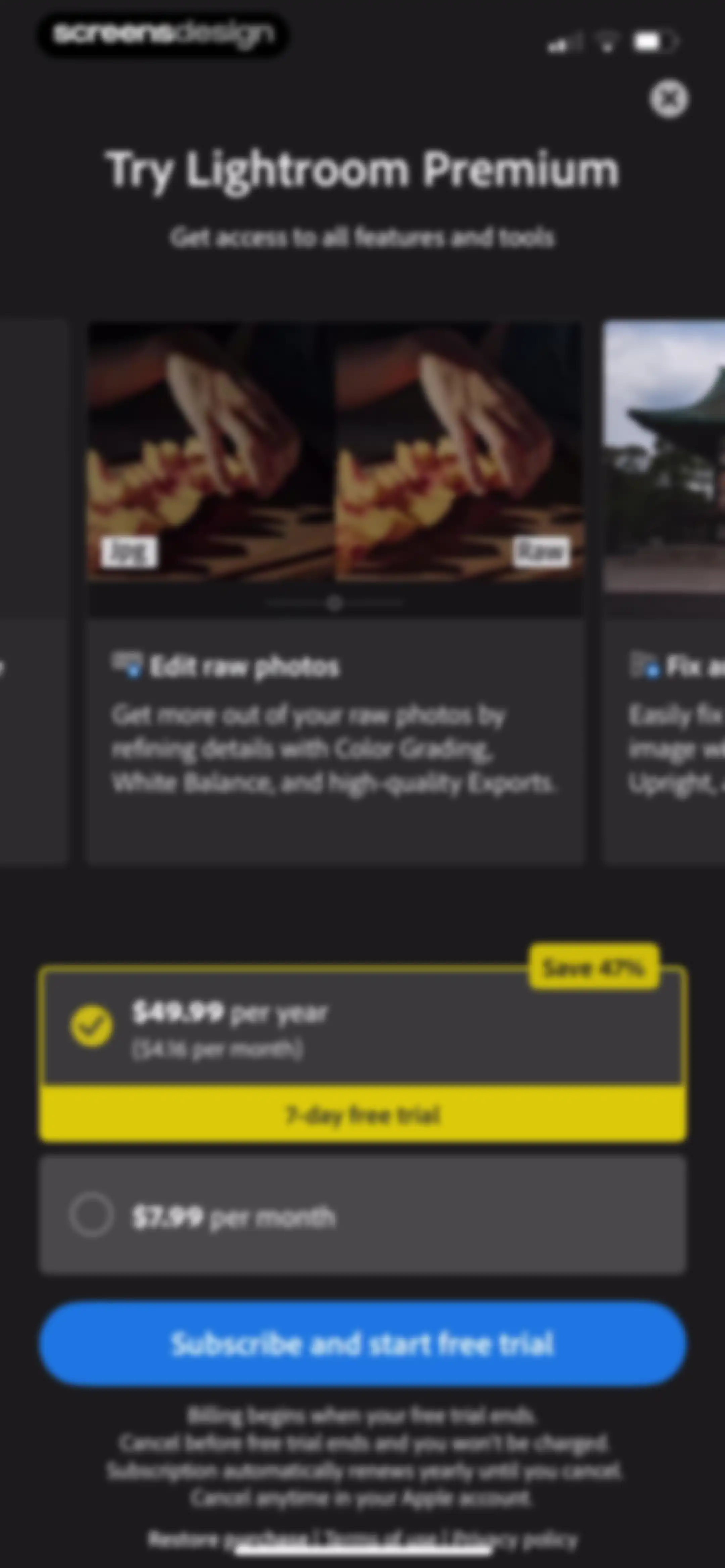Lightroom: AI Photo Editor screen 18