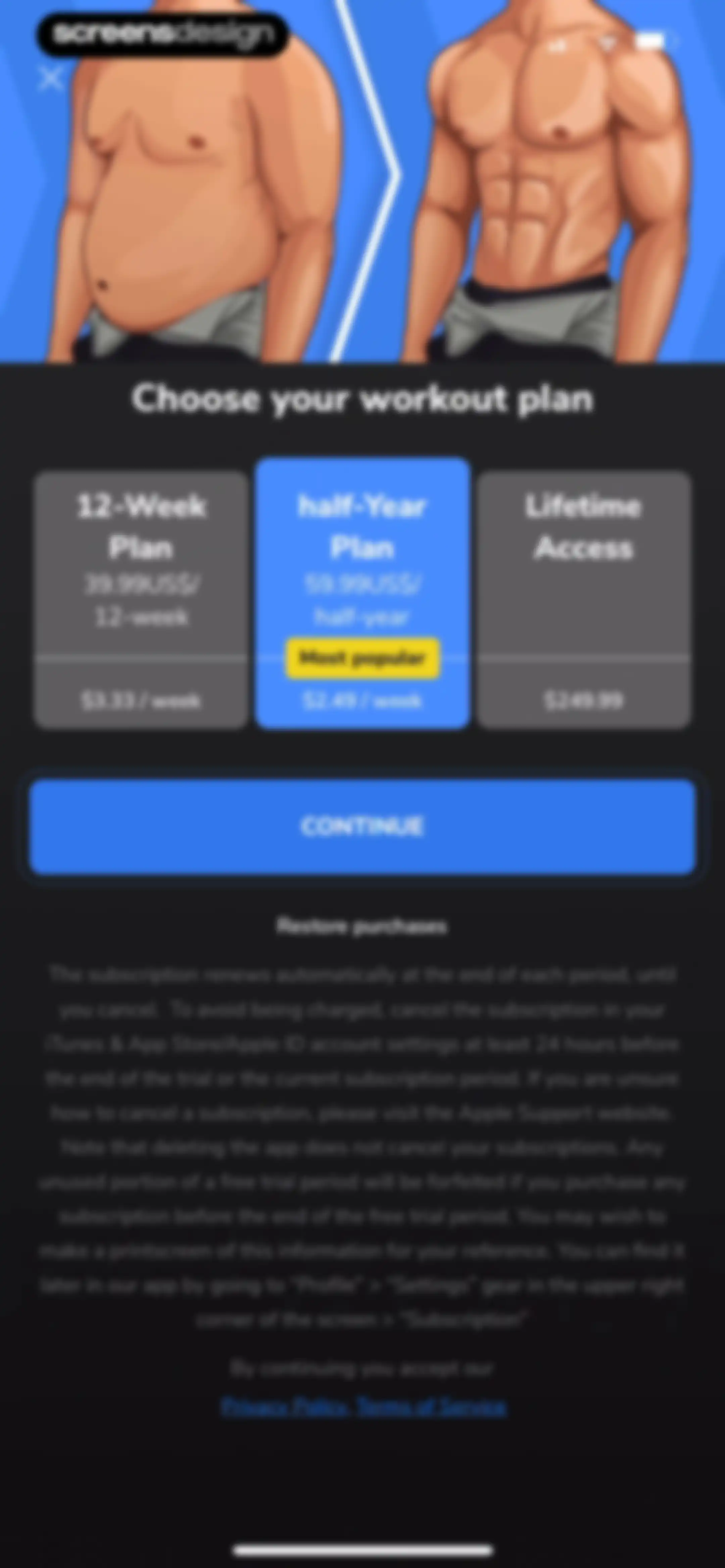 Workouts For Men: Gym & Home screen 74