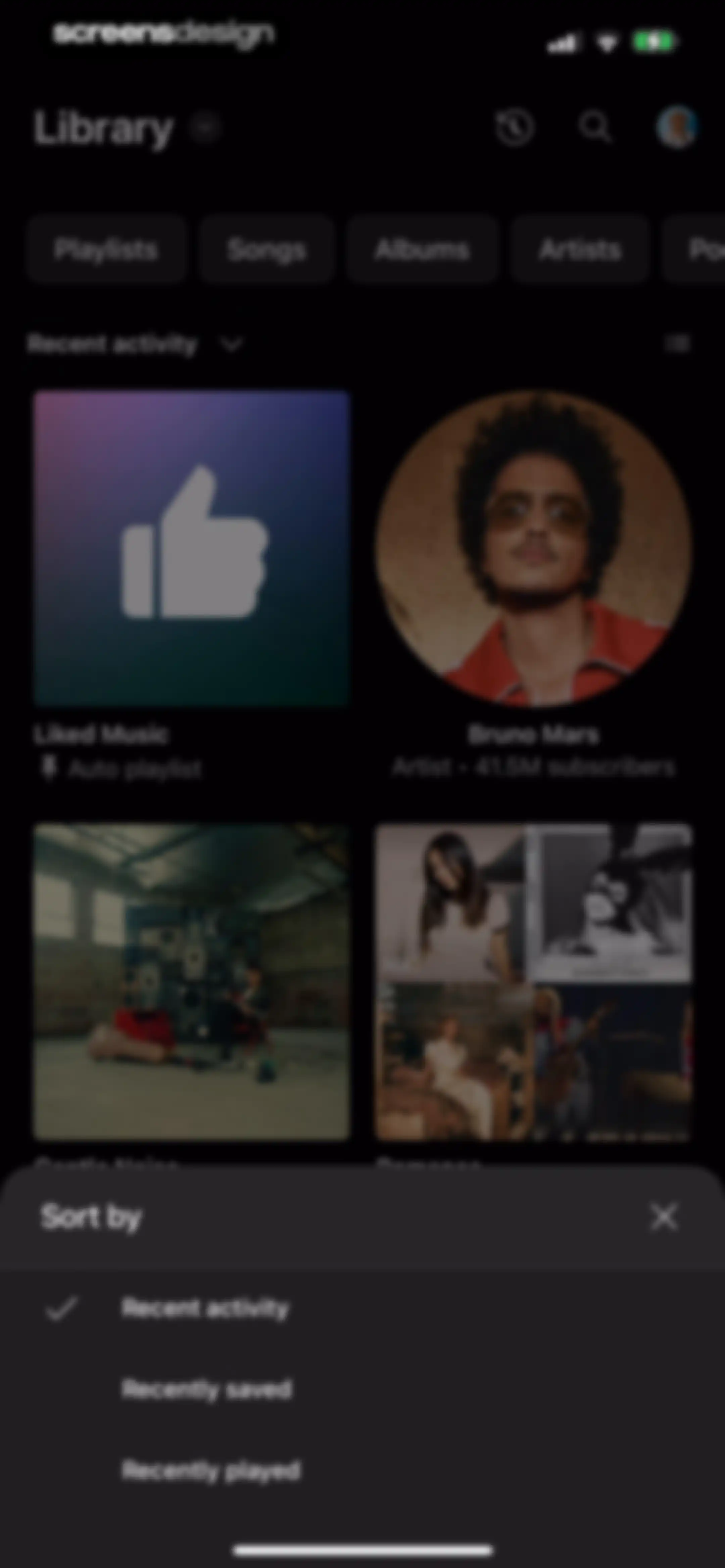 YouTube Music screen 157