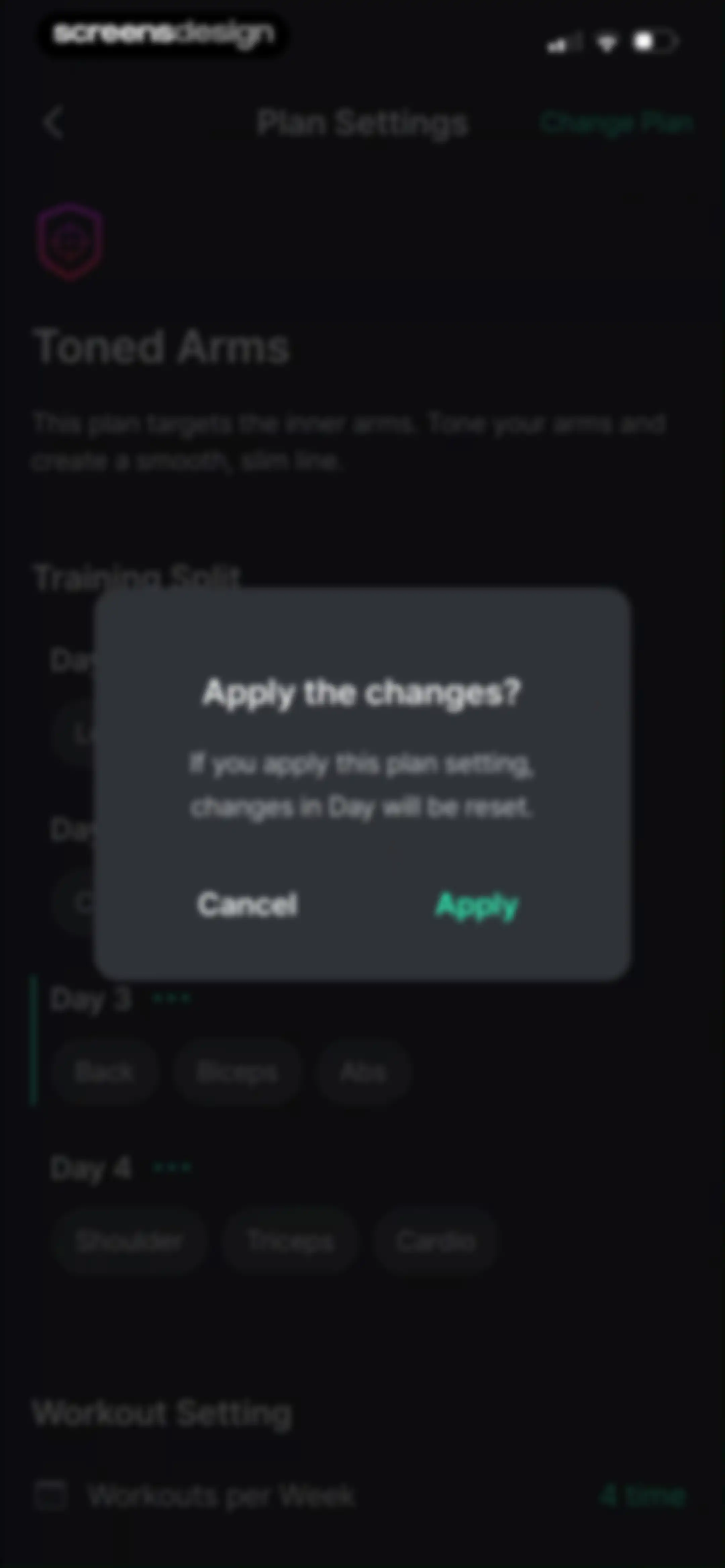 Planfit AI Gym Workout Planner screen 140