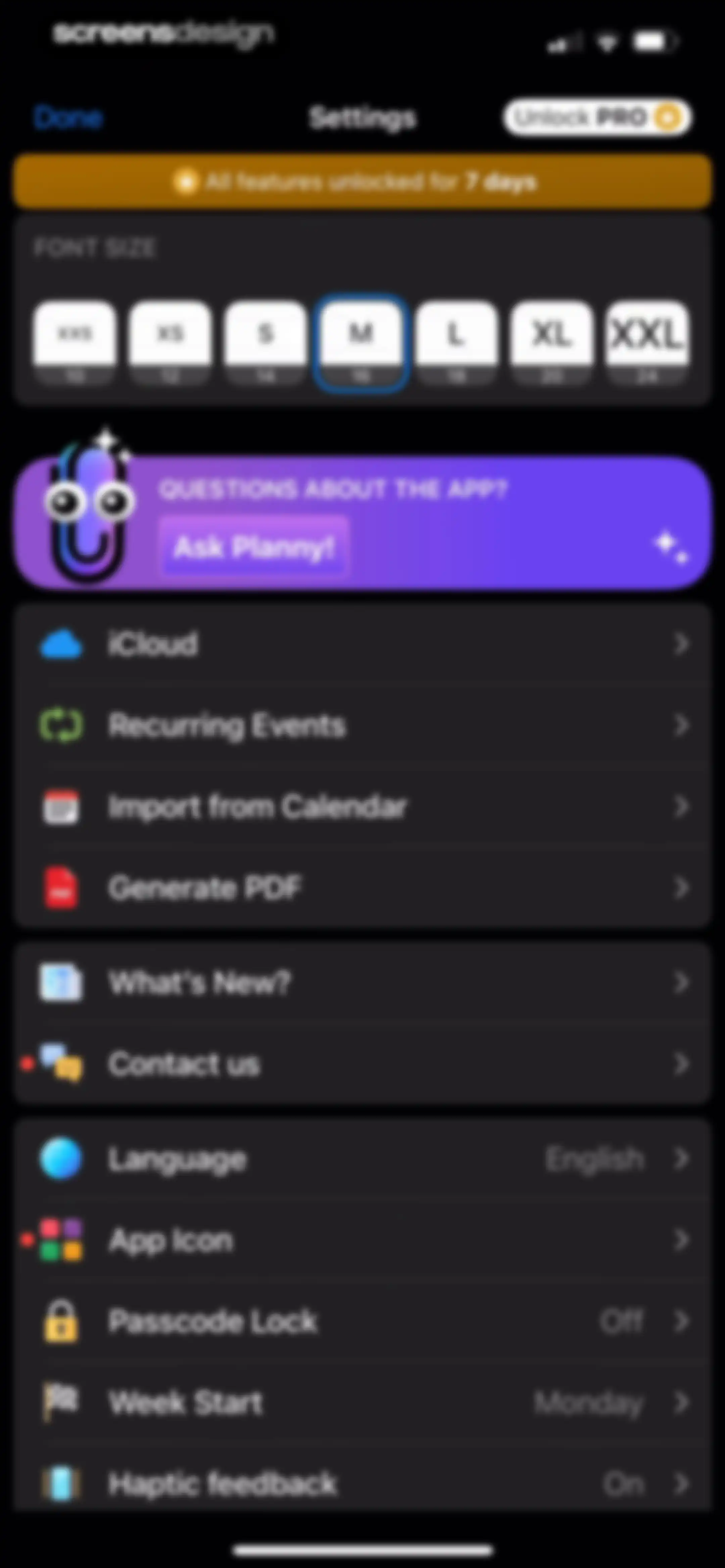 Weekly Planner - Diary, Notes screen 42