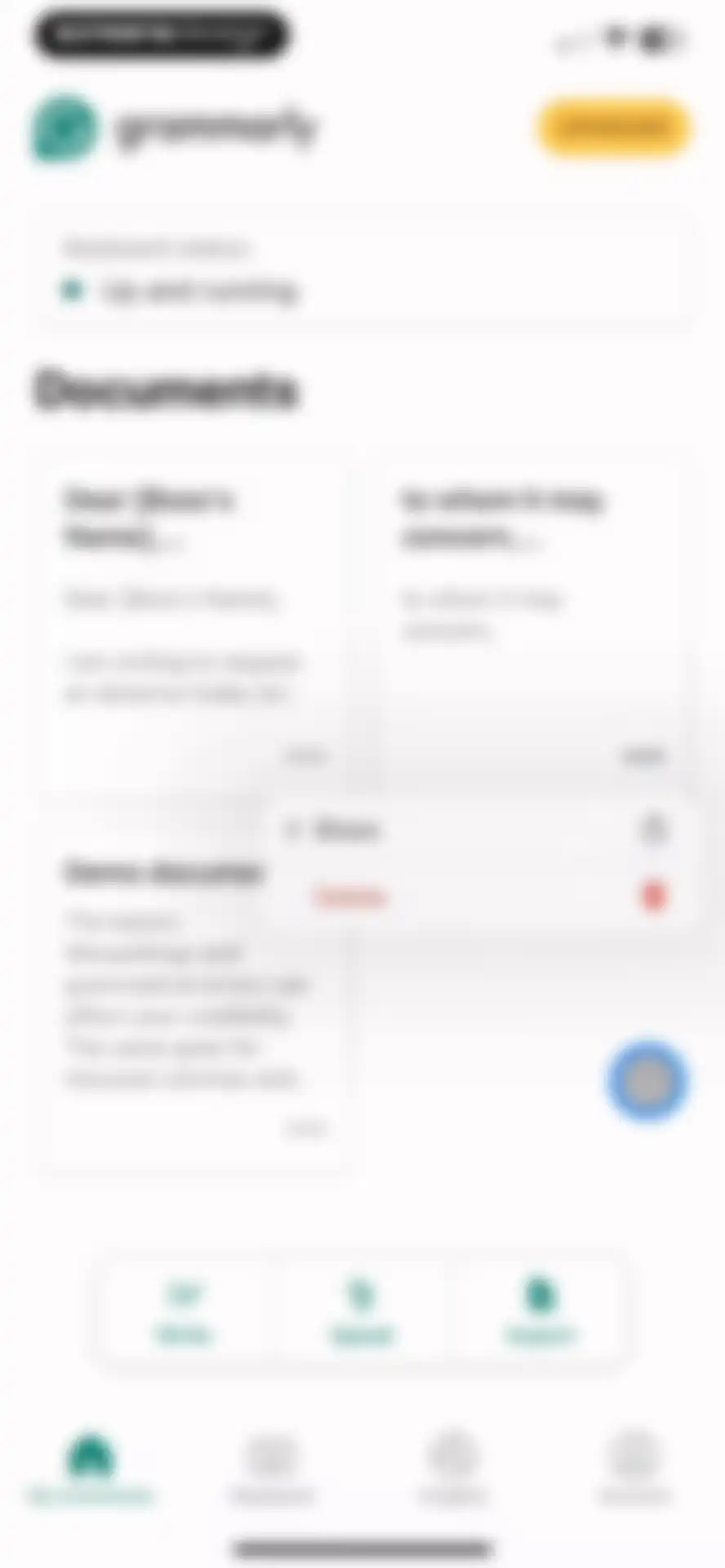 Grammarly: AI Keyboard & Notes screen 63