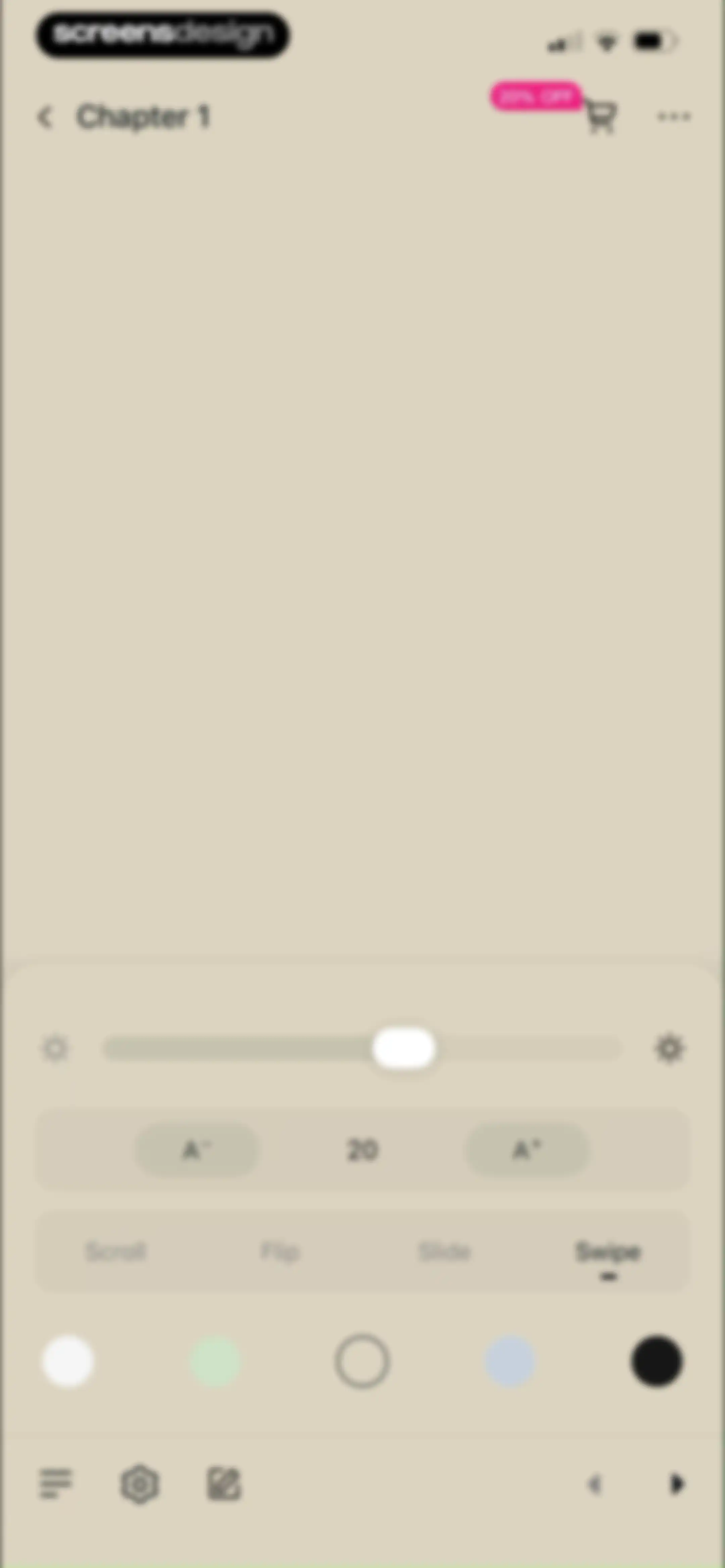 Literie screen 17
