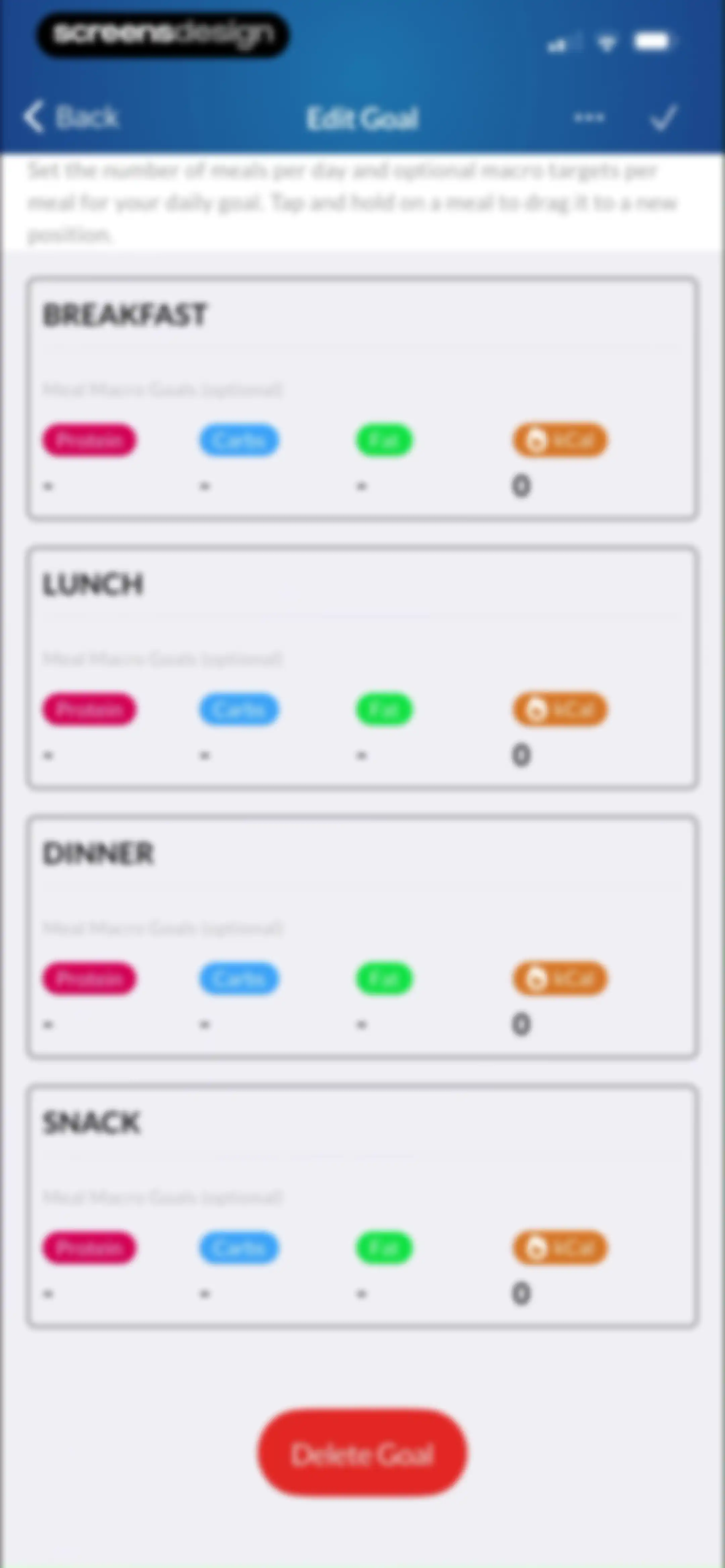 MacrosFirst - Macro Tracker screen 120