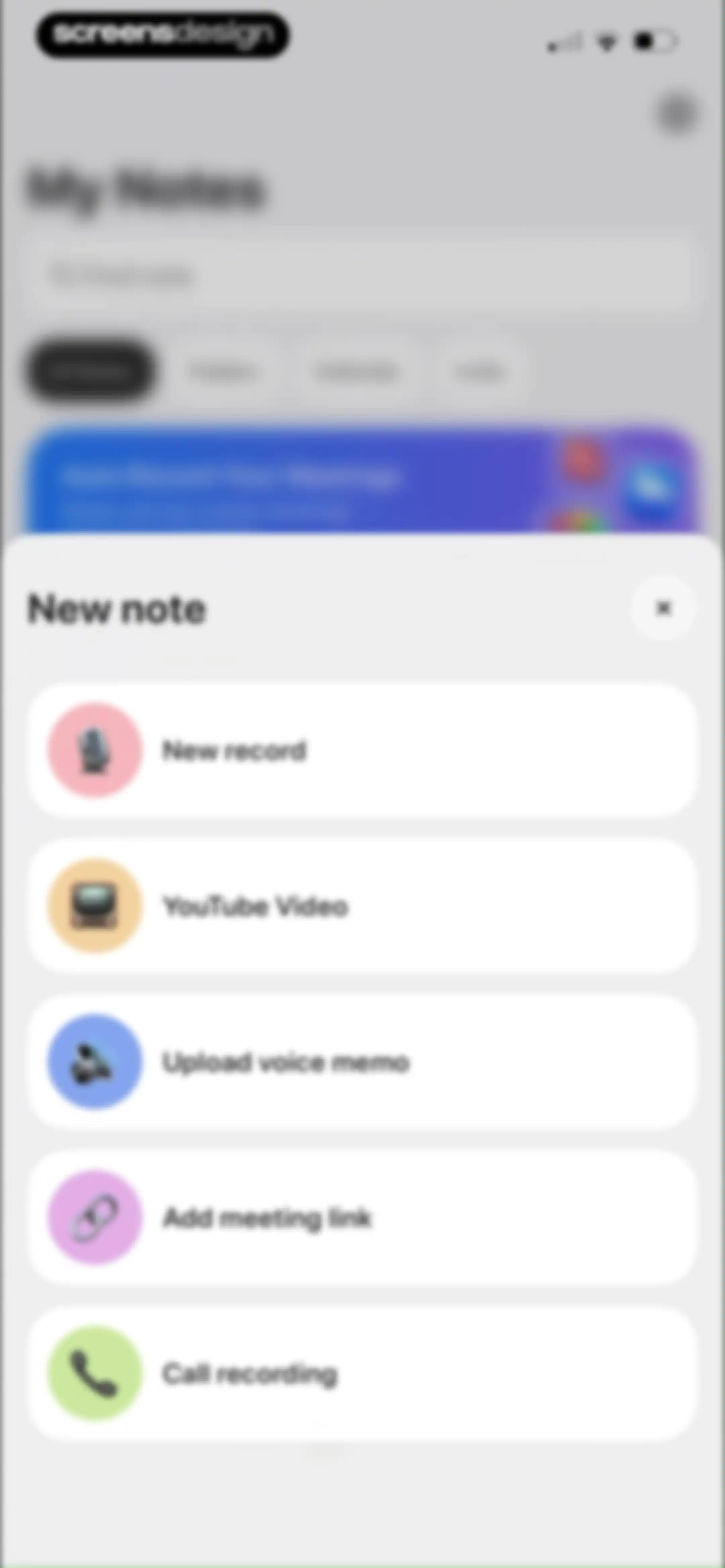 Notee: AI Note Taker screen 58