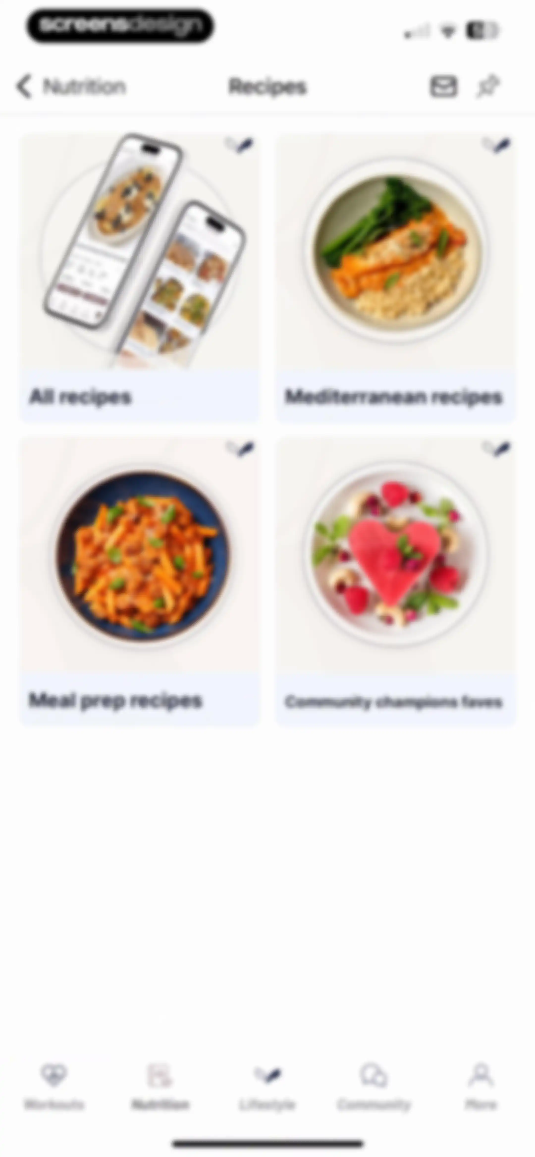 Results Wellness Lifestyle screen 89