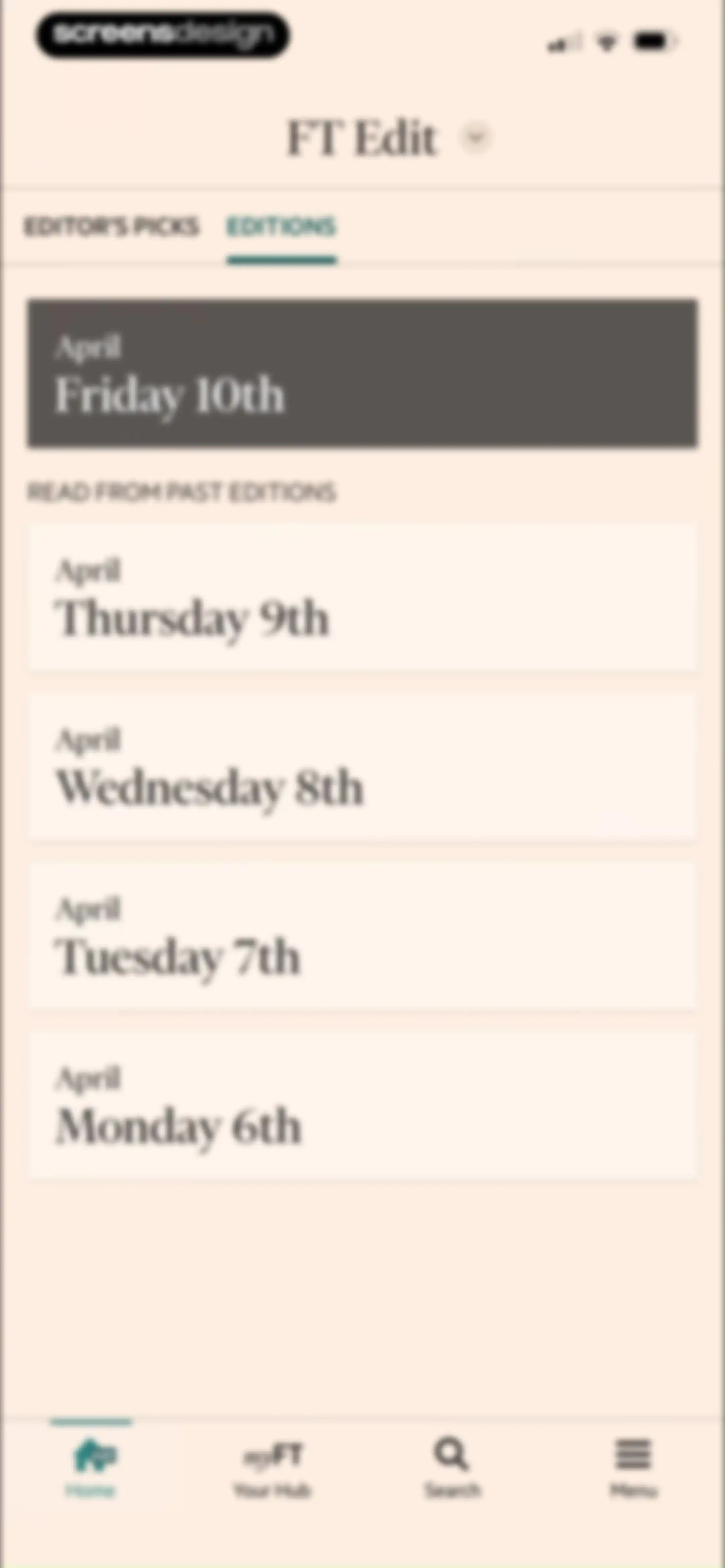 Financial Times: Business News screen 95
