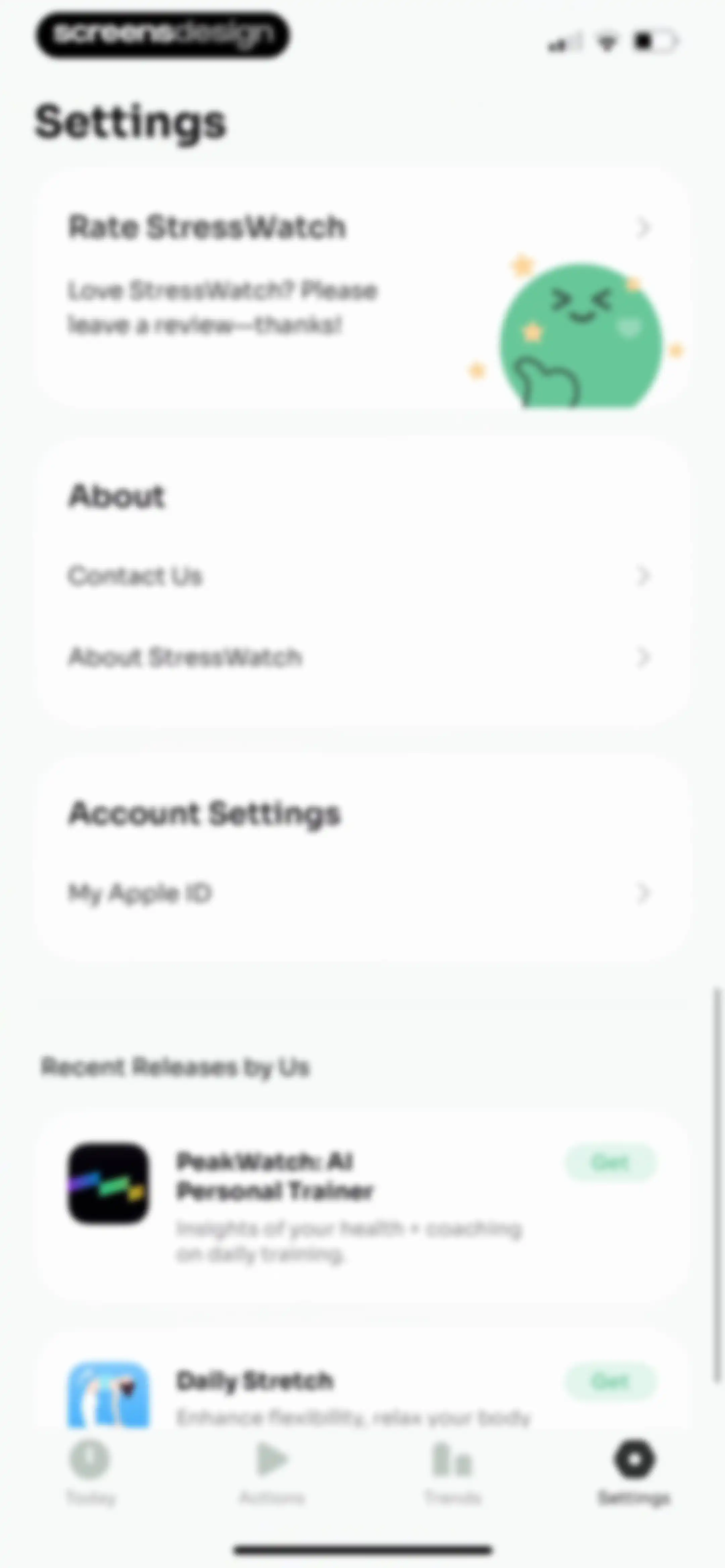 StressWatch: AI Stress Monitor screen 168