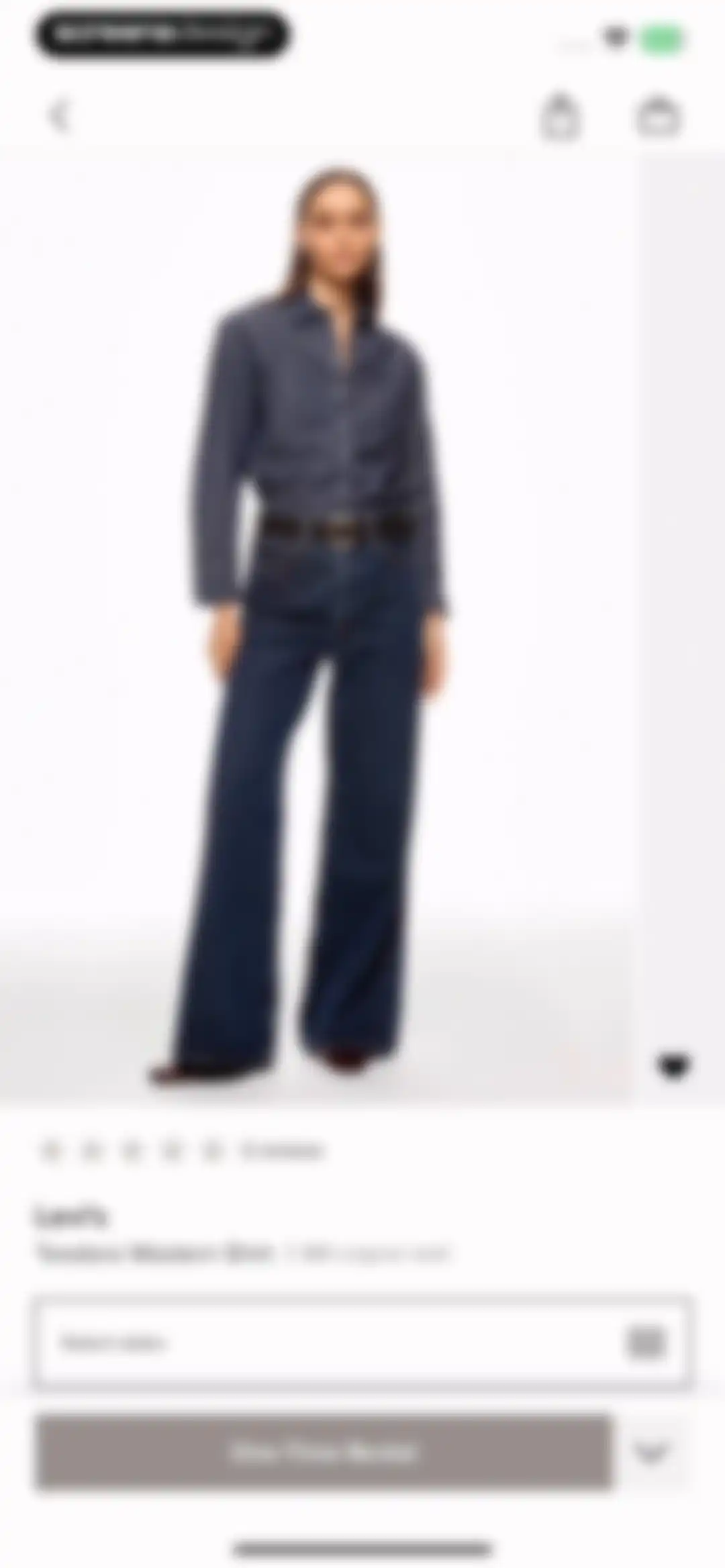 Rent the Runway (RTR) screen 16