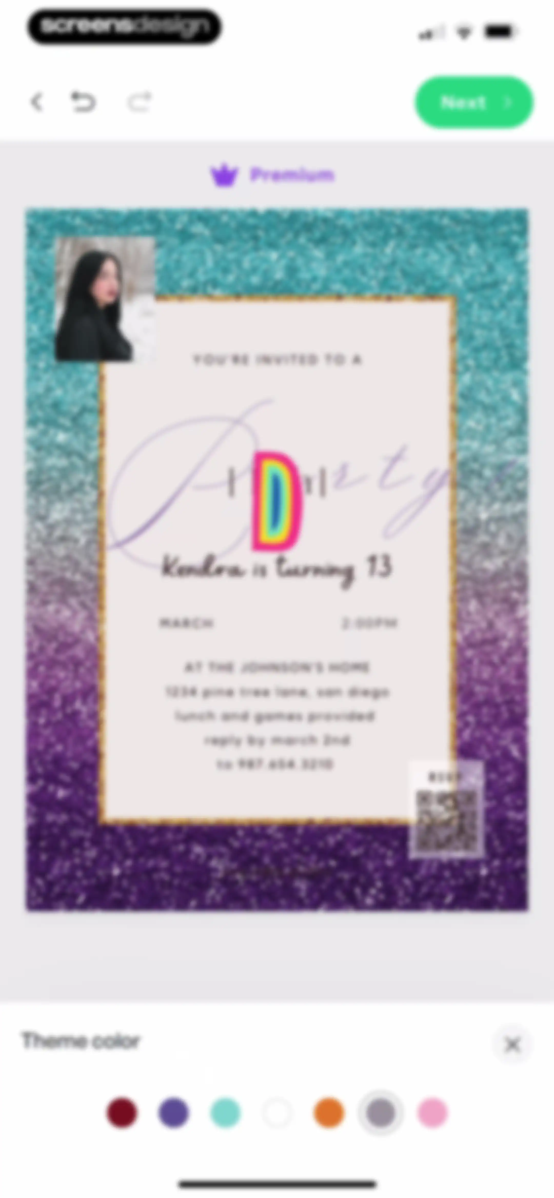 Invitation Maker: Cards & RSVP screen 42