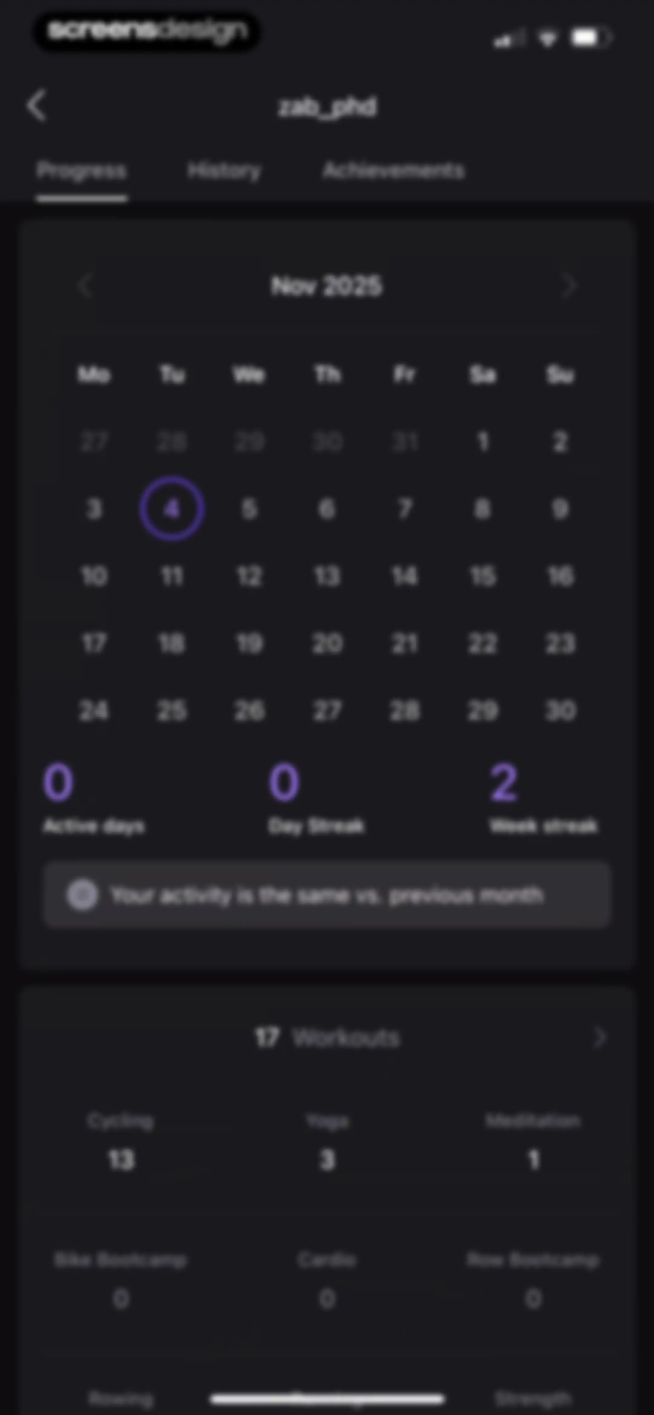 Peloton: Fitness & Workouts screen 177
