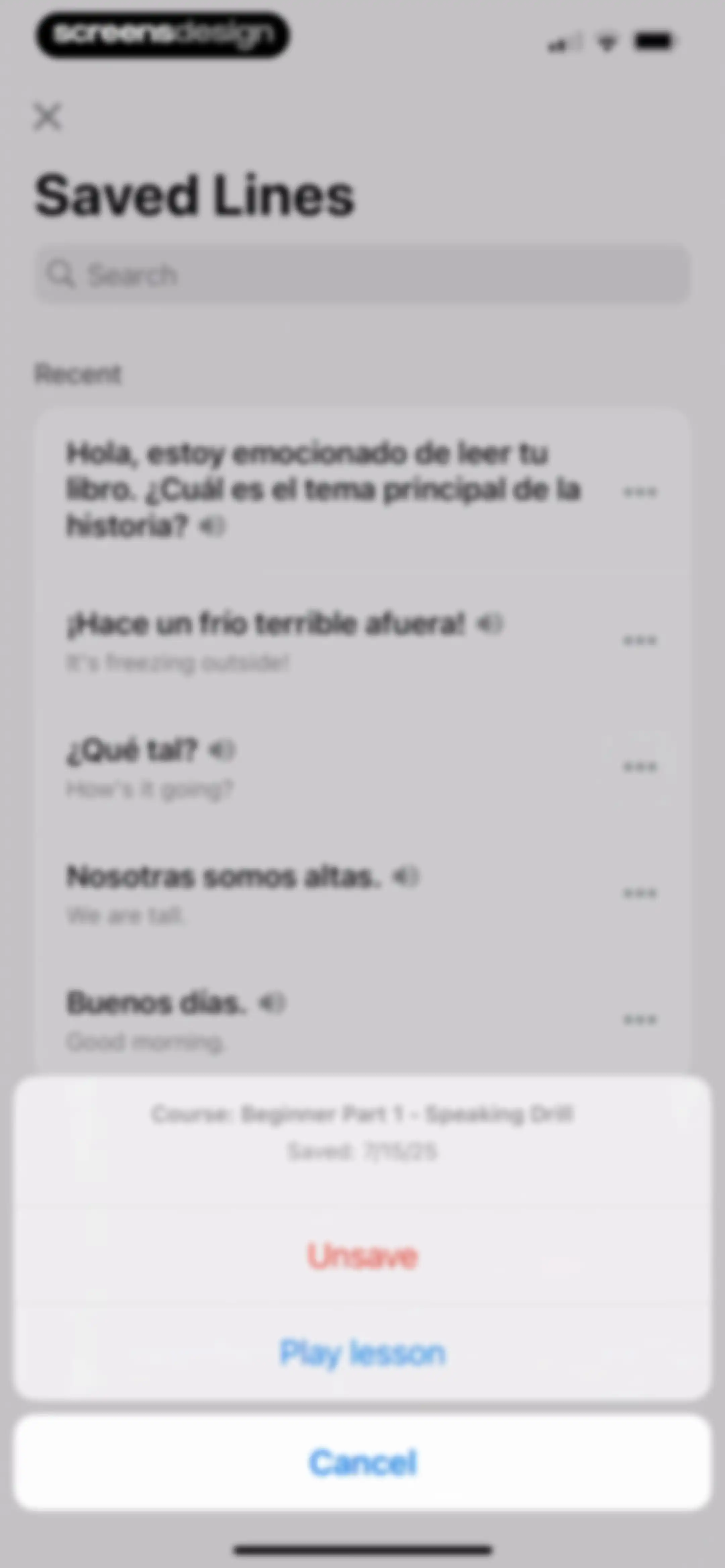 Speak: Language Learning screen 161