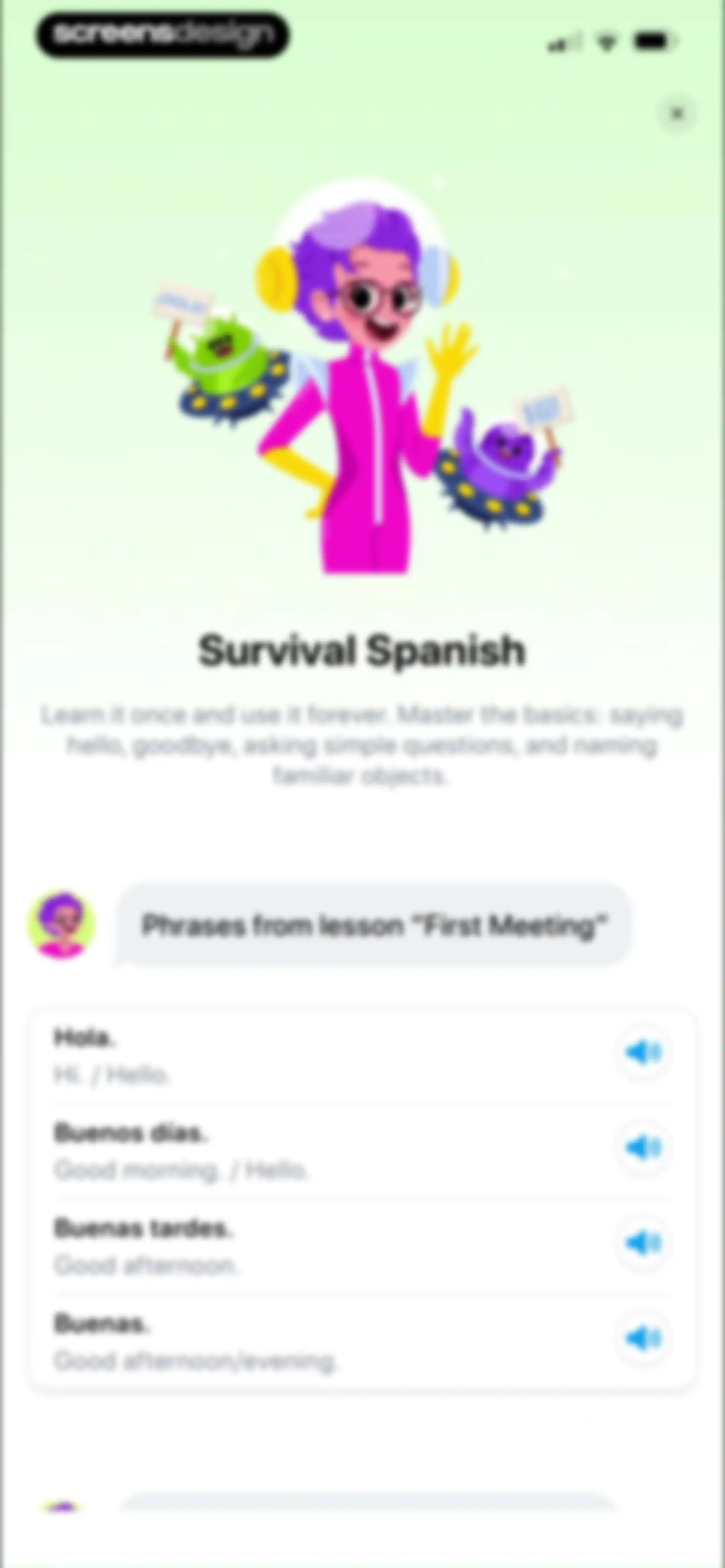 EWA: Learn Languages screen 96
