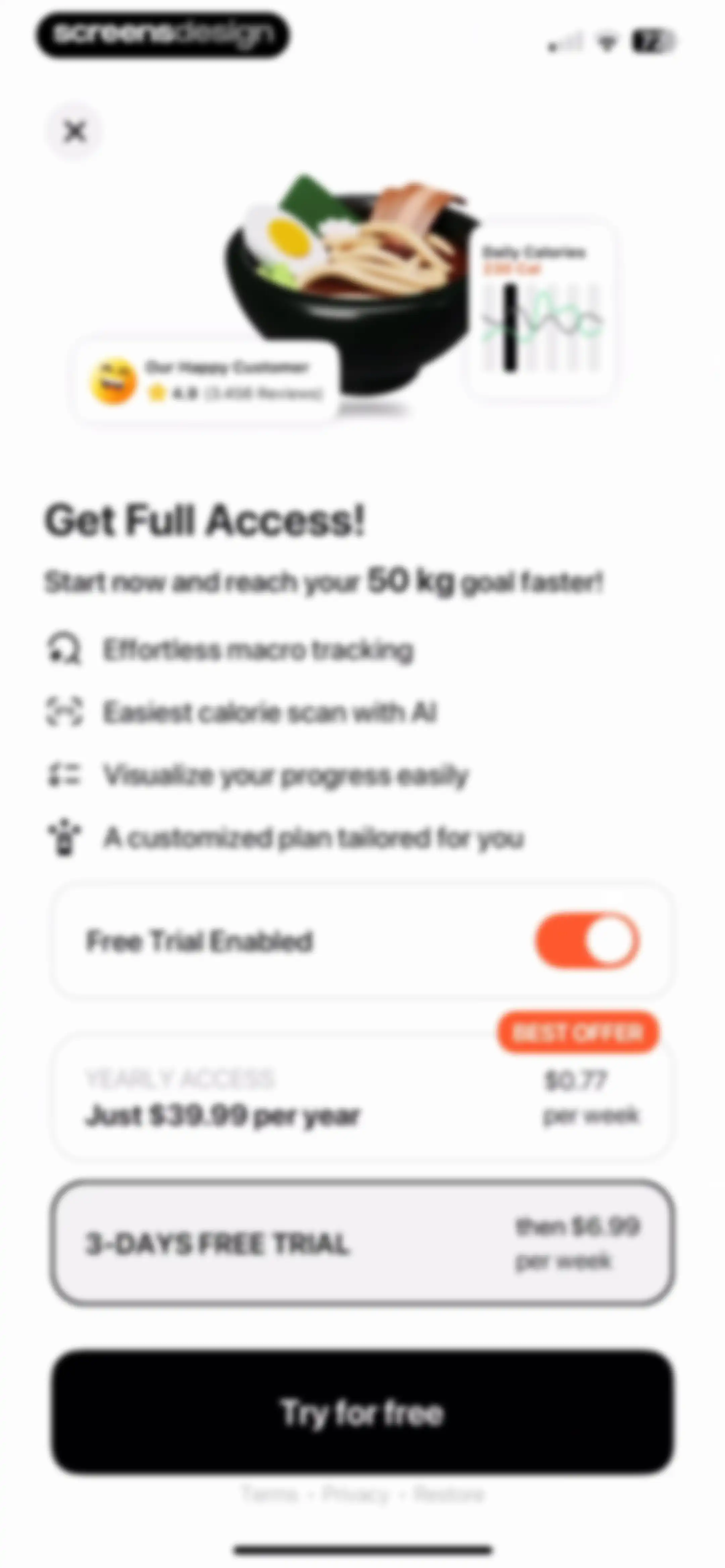 Lean: AI Macro Tracker screen 28