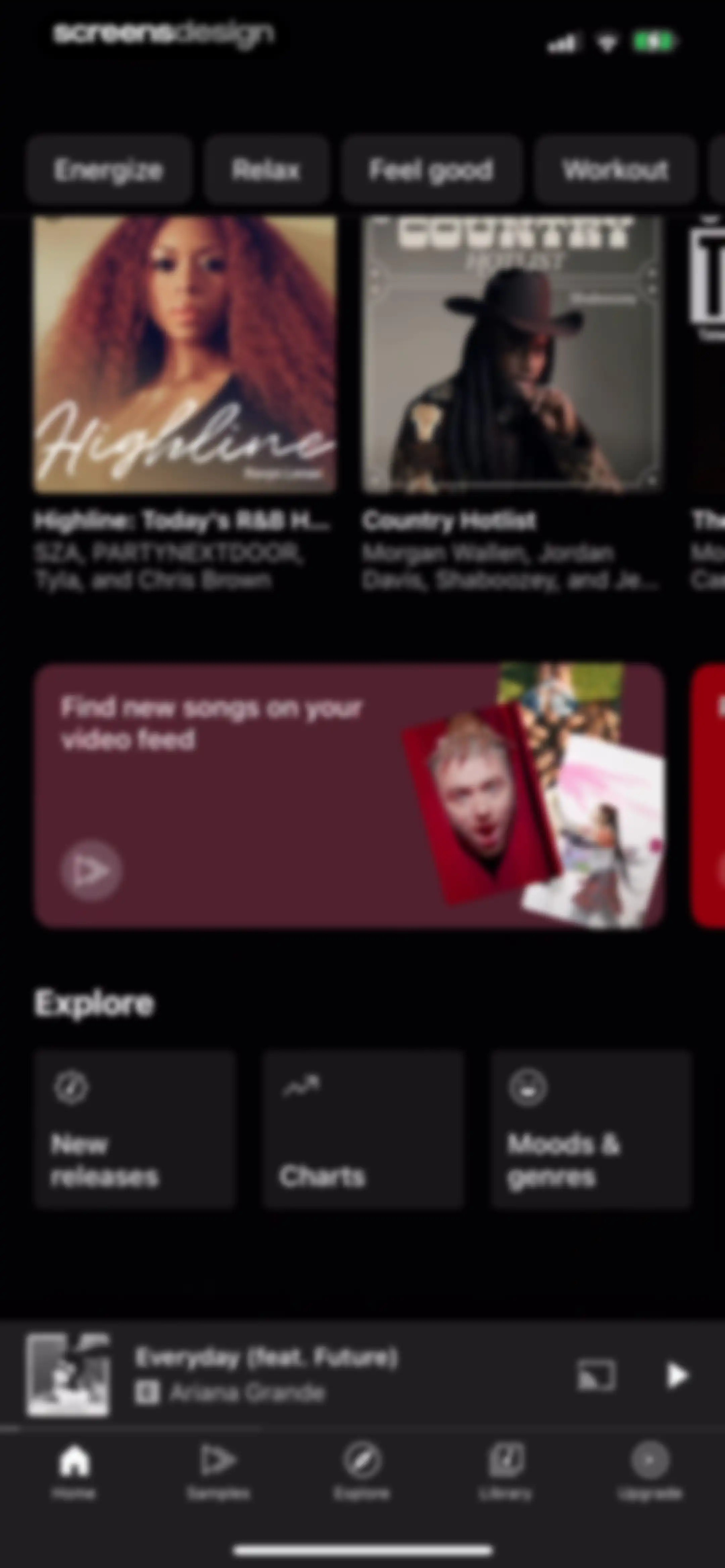 YouTube Music screen 84