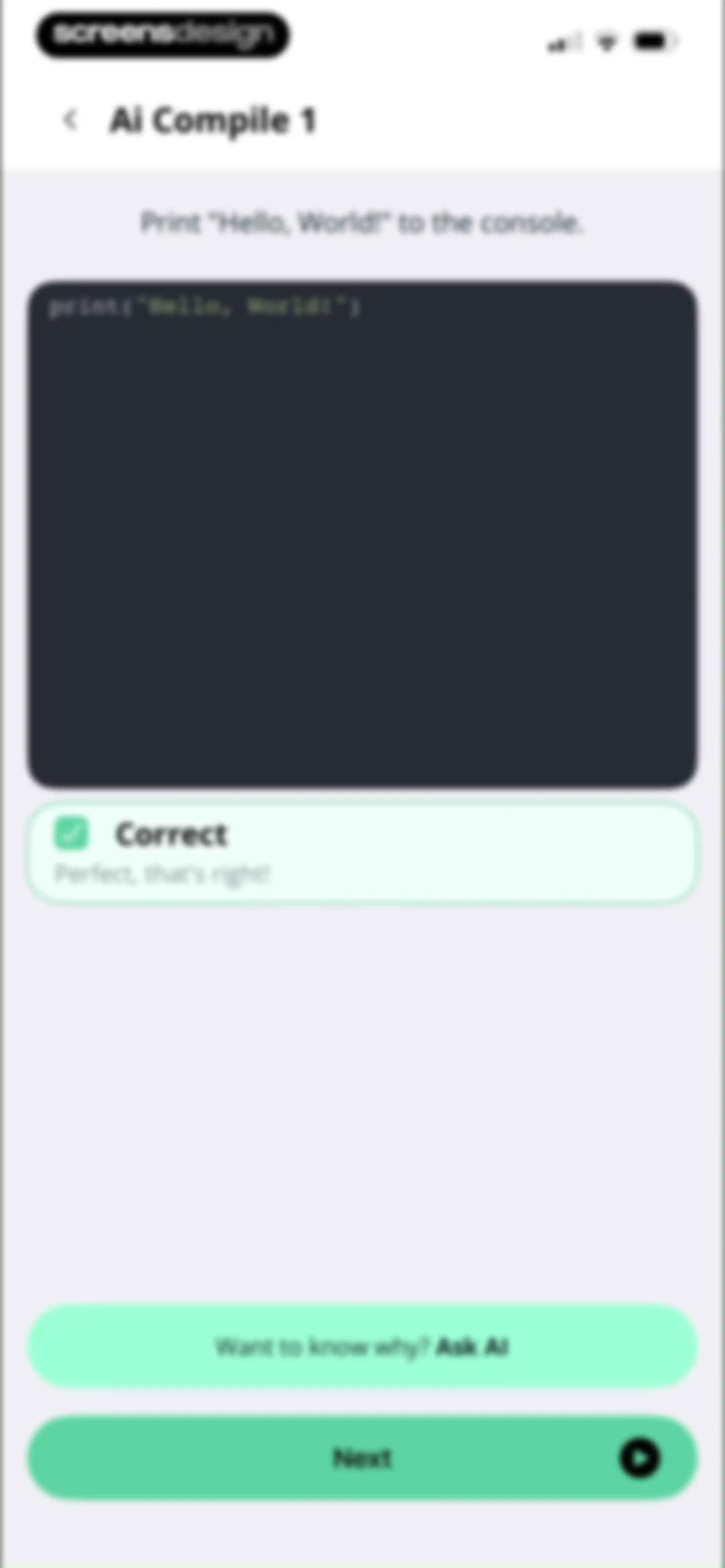 Learn Python・Coding－AI Compile screen 66
