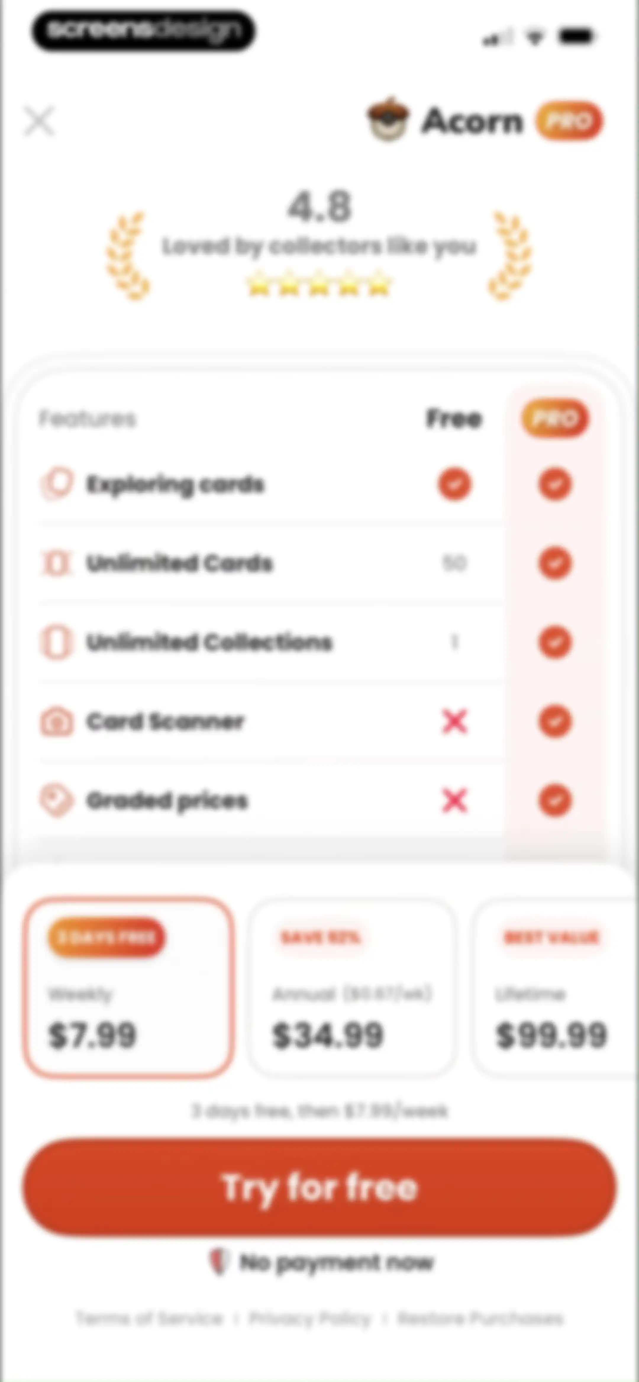 Acorn TCG ‒ Card Scanner App screen 27