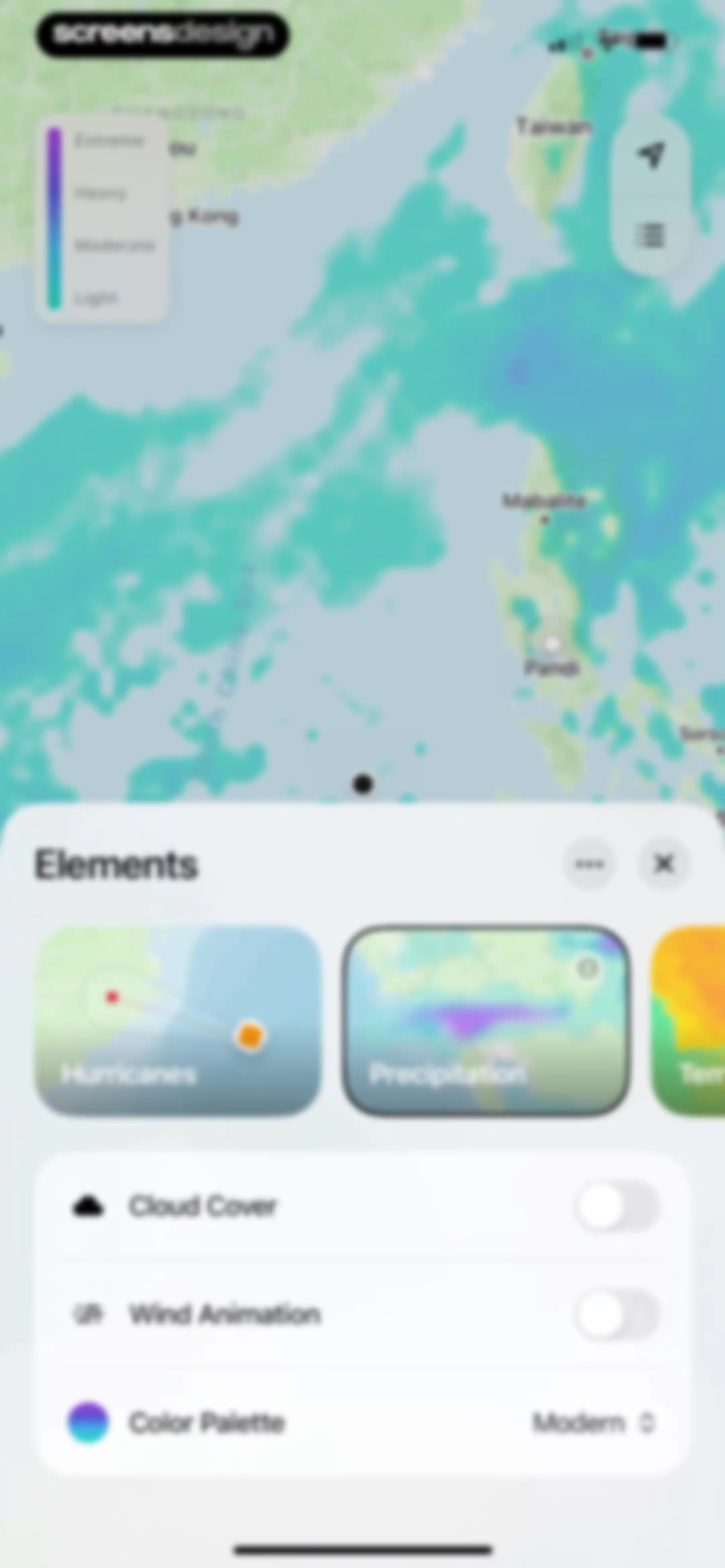 Element: Weather Radar screen 18