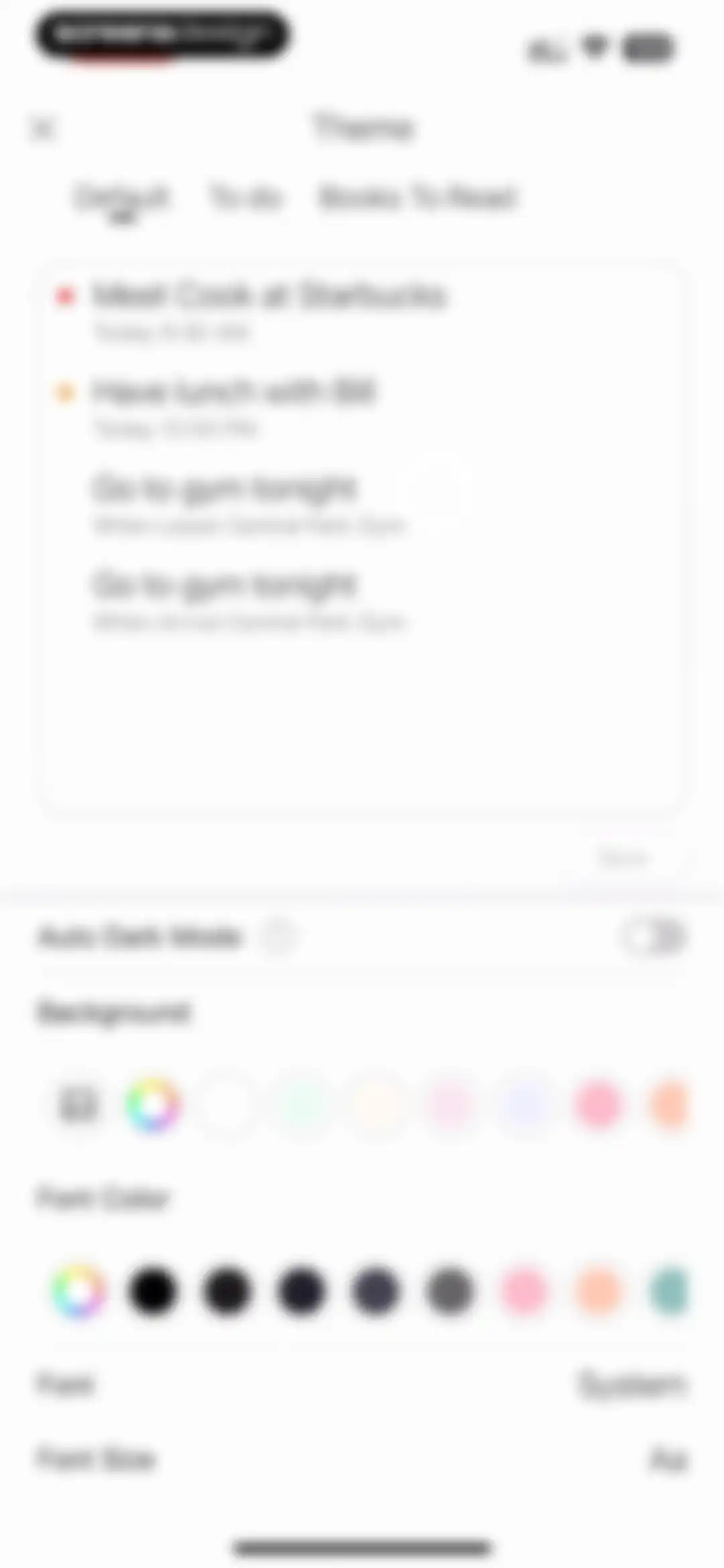To Do List MinimaList & Widget screen 91