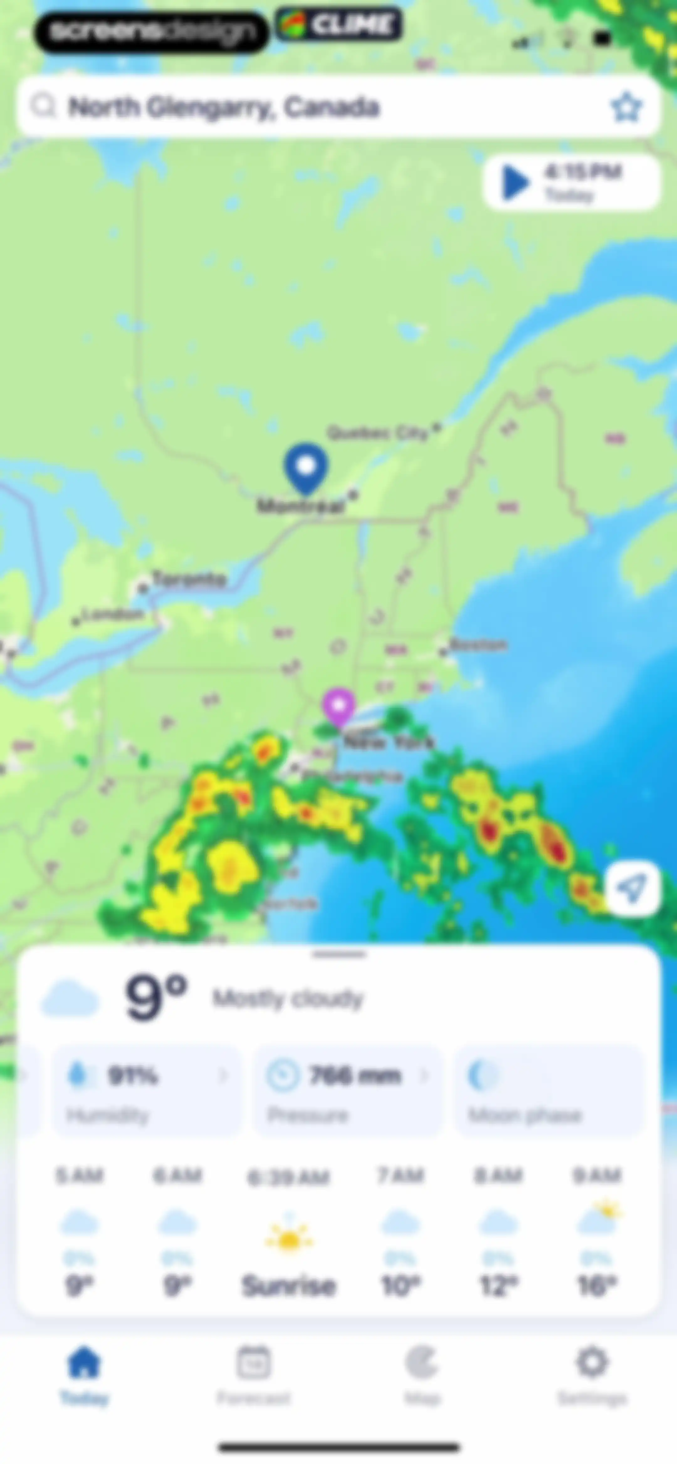 Clime: NOAA Weather Radar Live screen 54