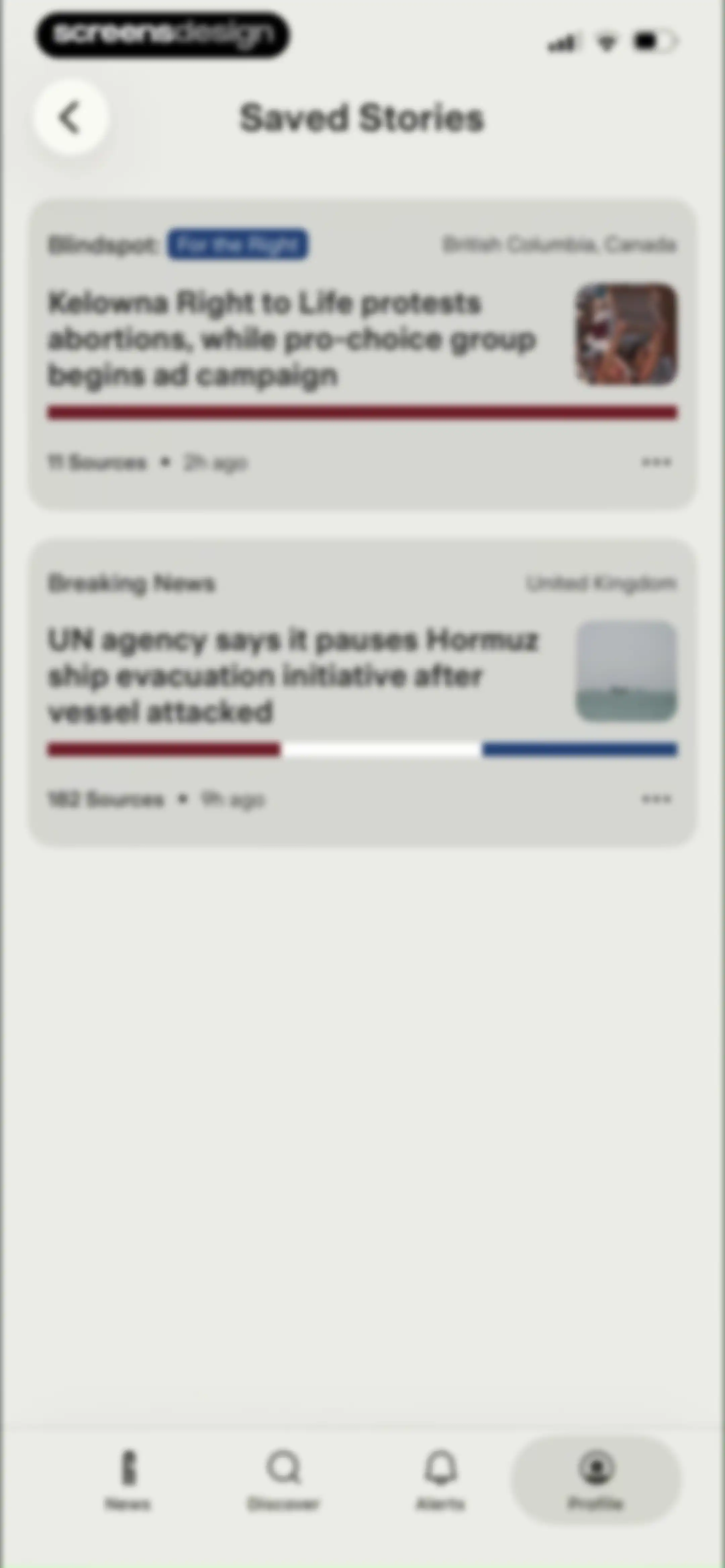 Ground News screen 74