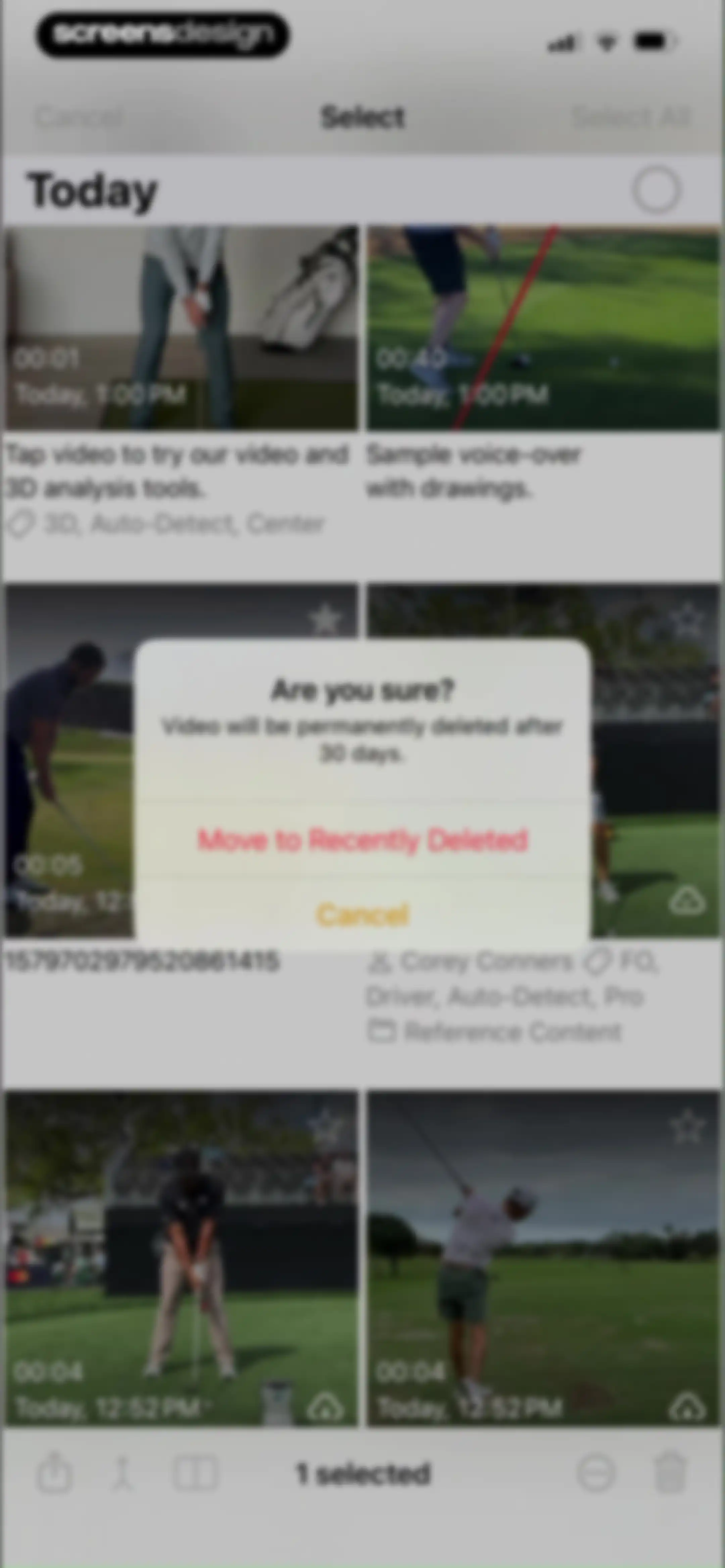 Onform: Video Analysis App screen 82