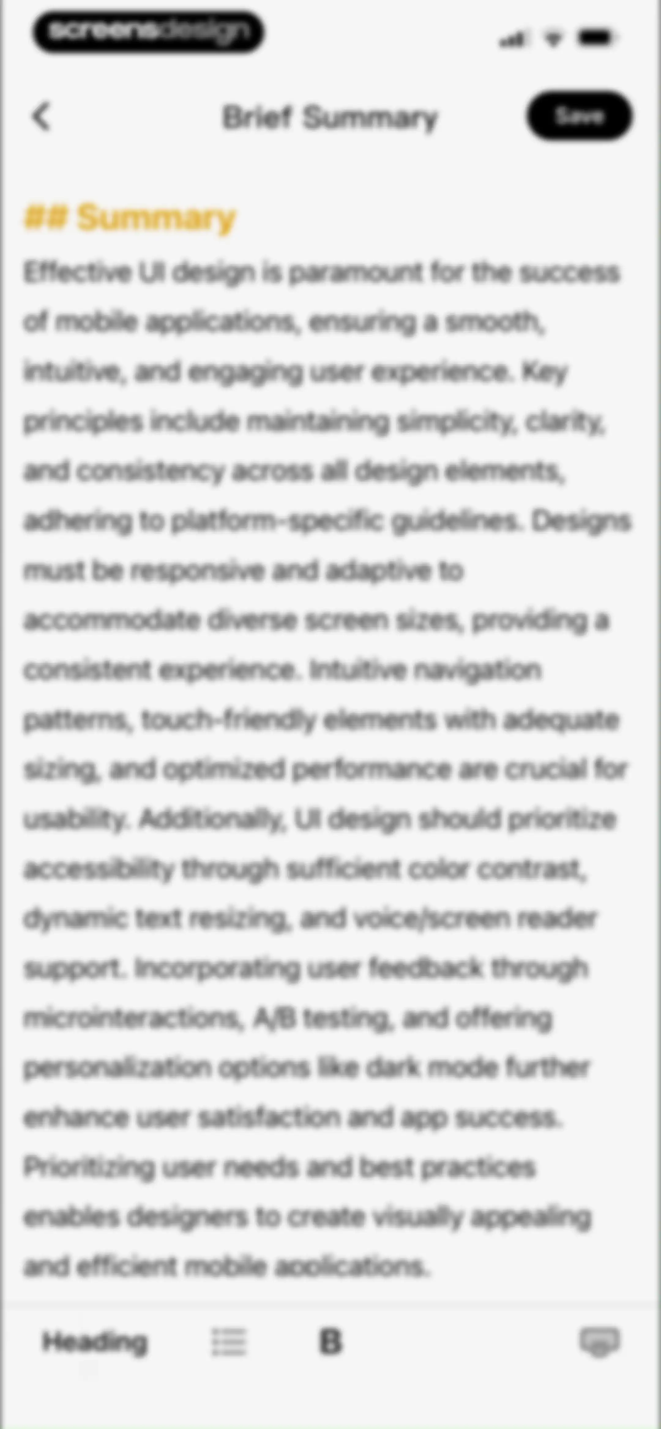 HyNote: AI Note Taker, Summary screen 26