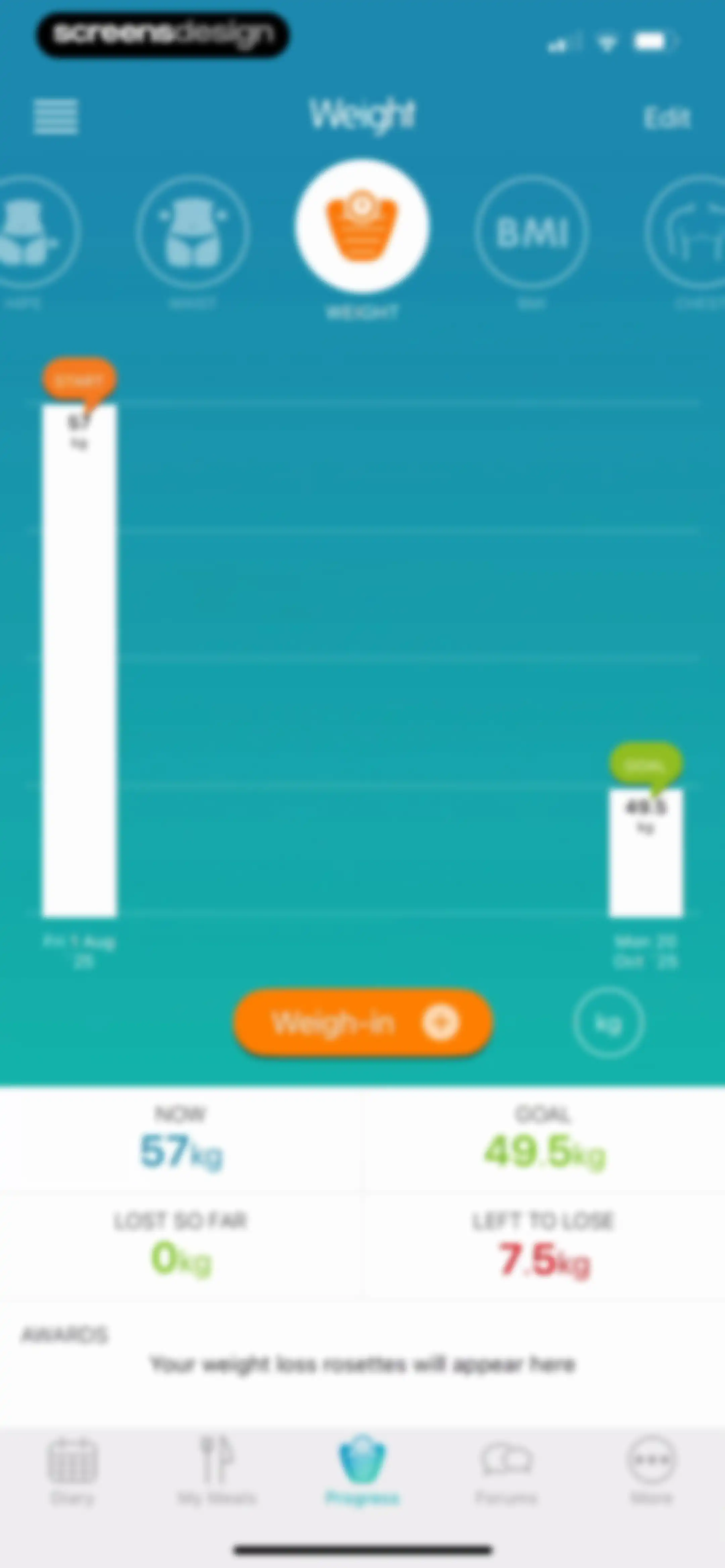 Calorie Counter + screen 117
