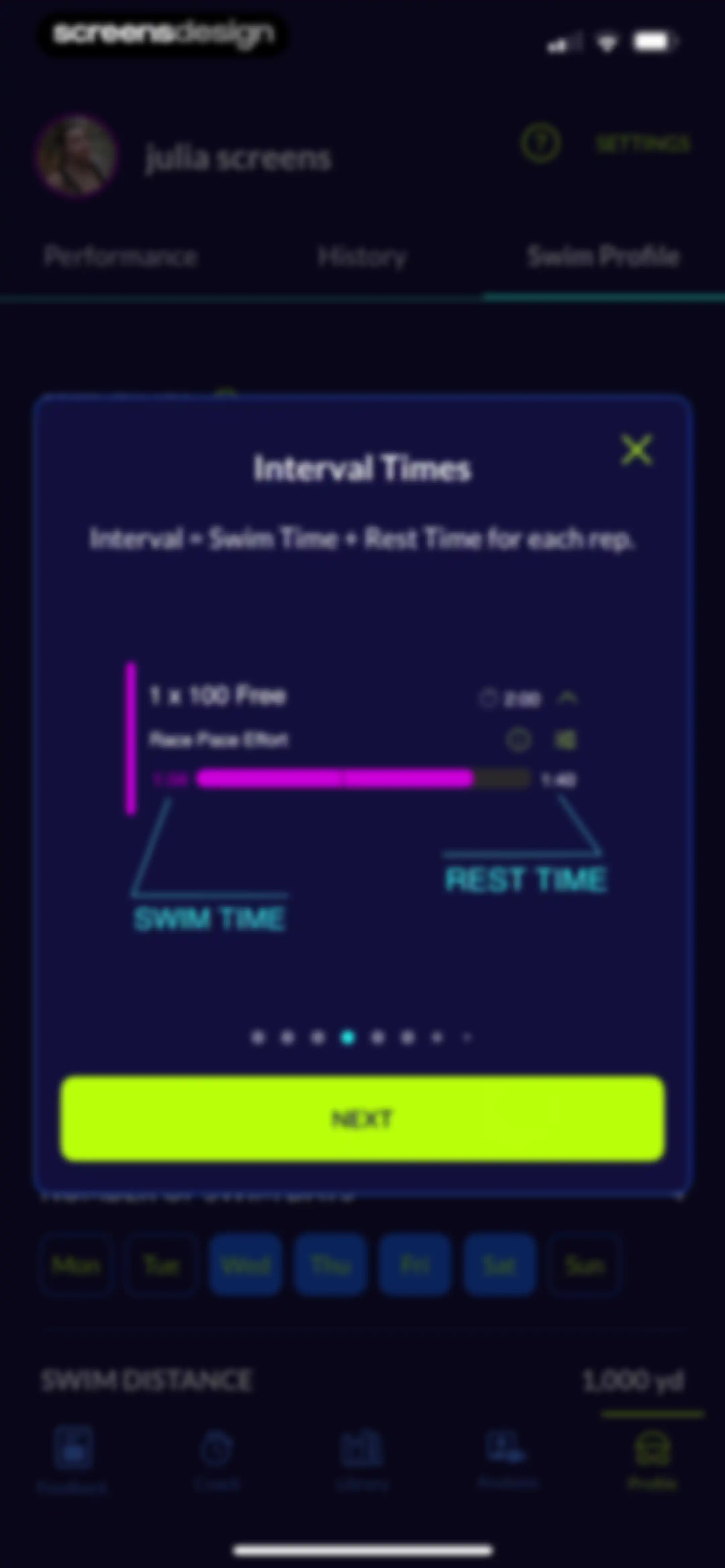 MySwimPro: #1 Swim Workout App screen 184