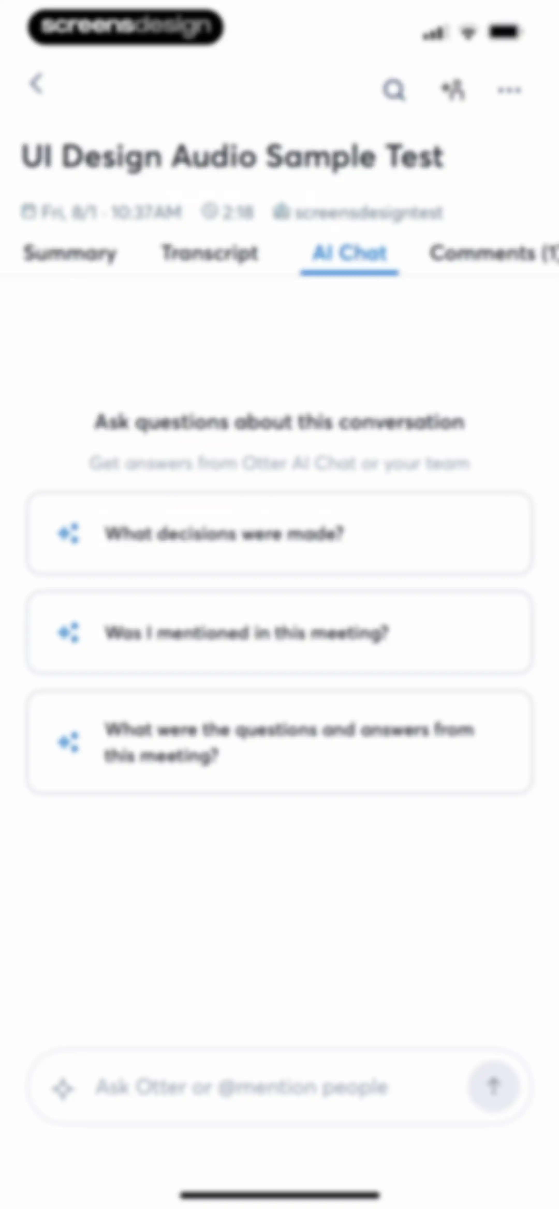Otter Transcribe Voice Notes screen 76