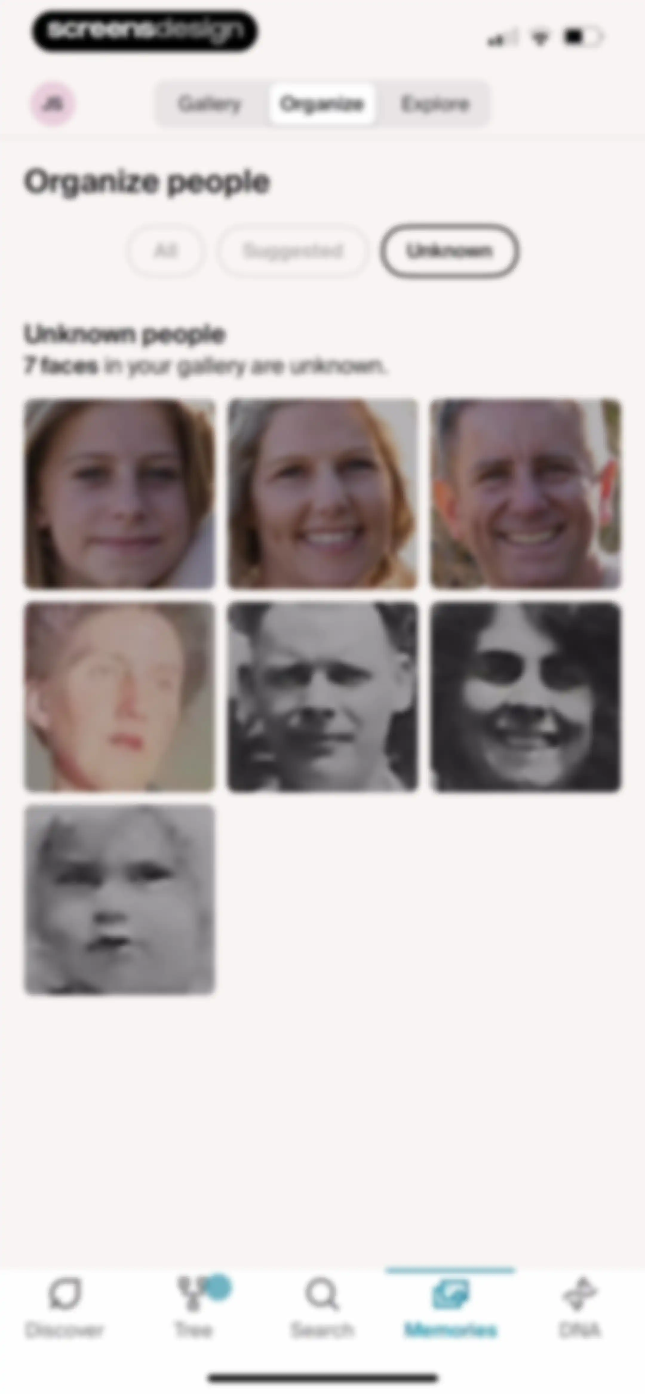 Ancestry: Family History & DNA screen 273