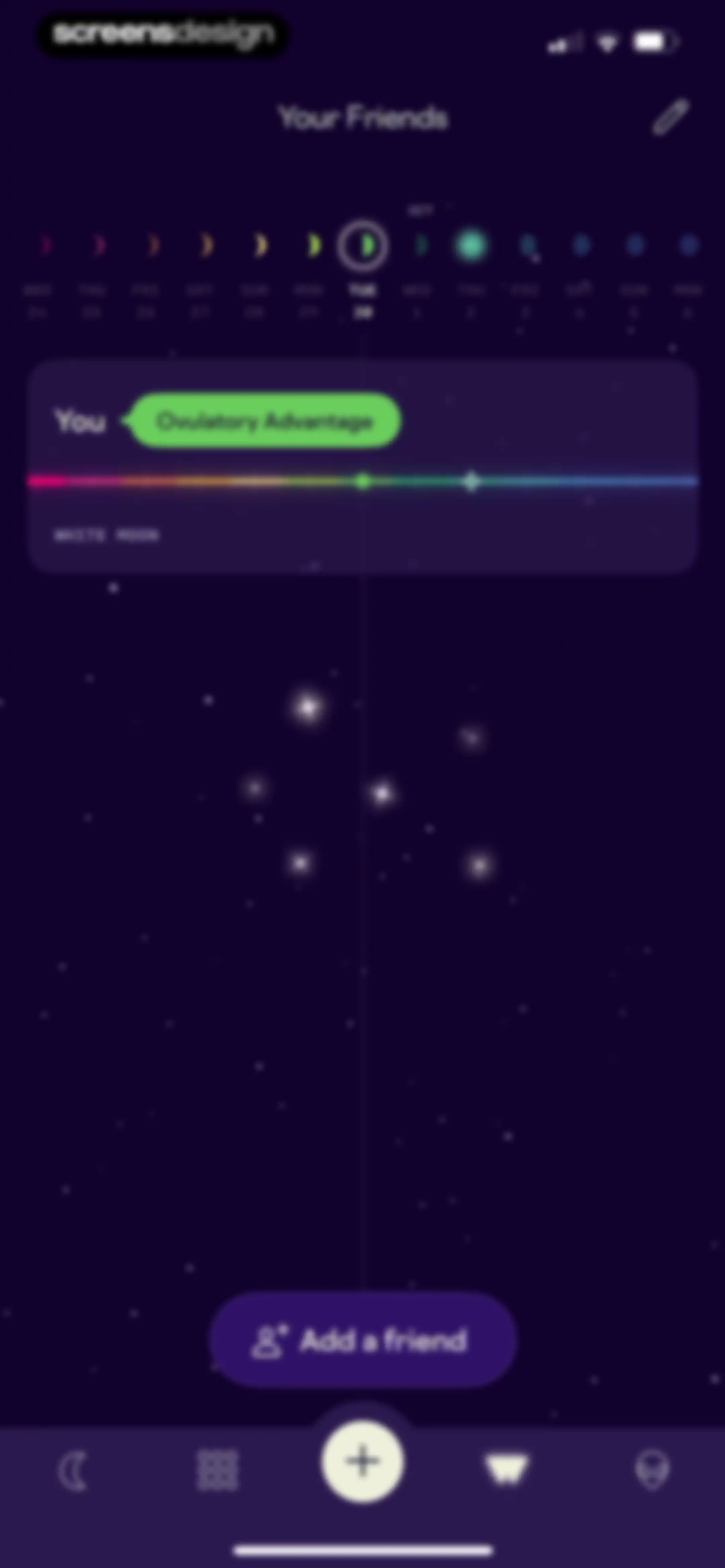 Stardust Period Tracker screen 121