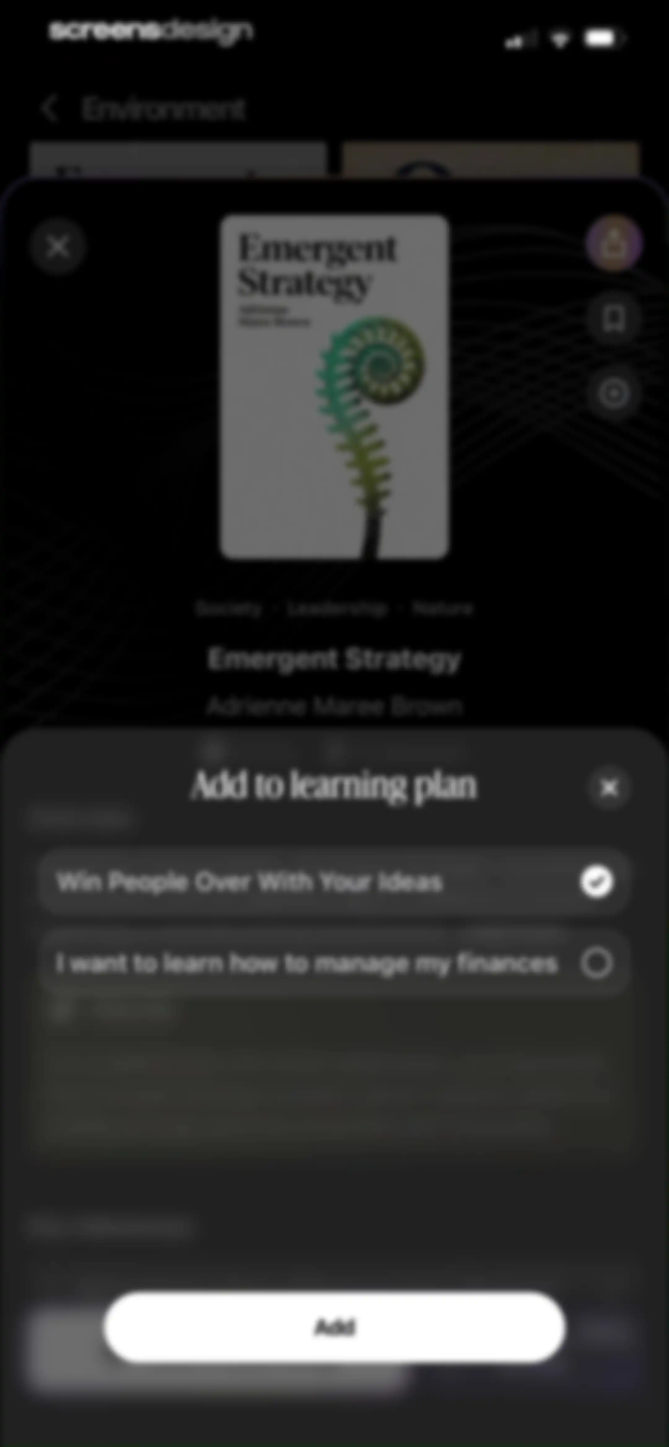 BeFreed: Personalized Learning screen 103
