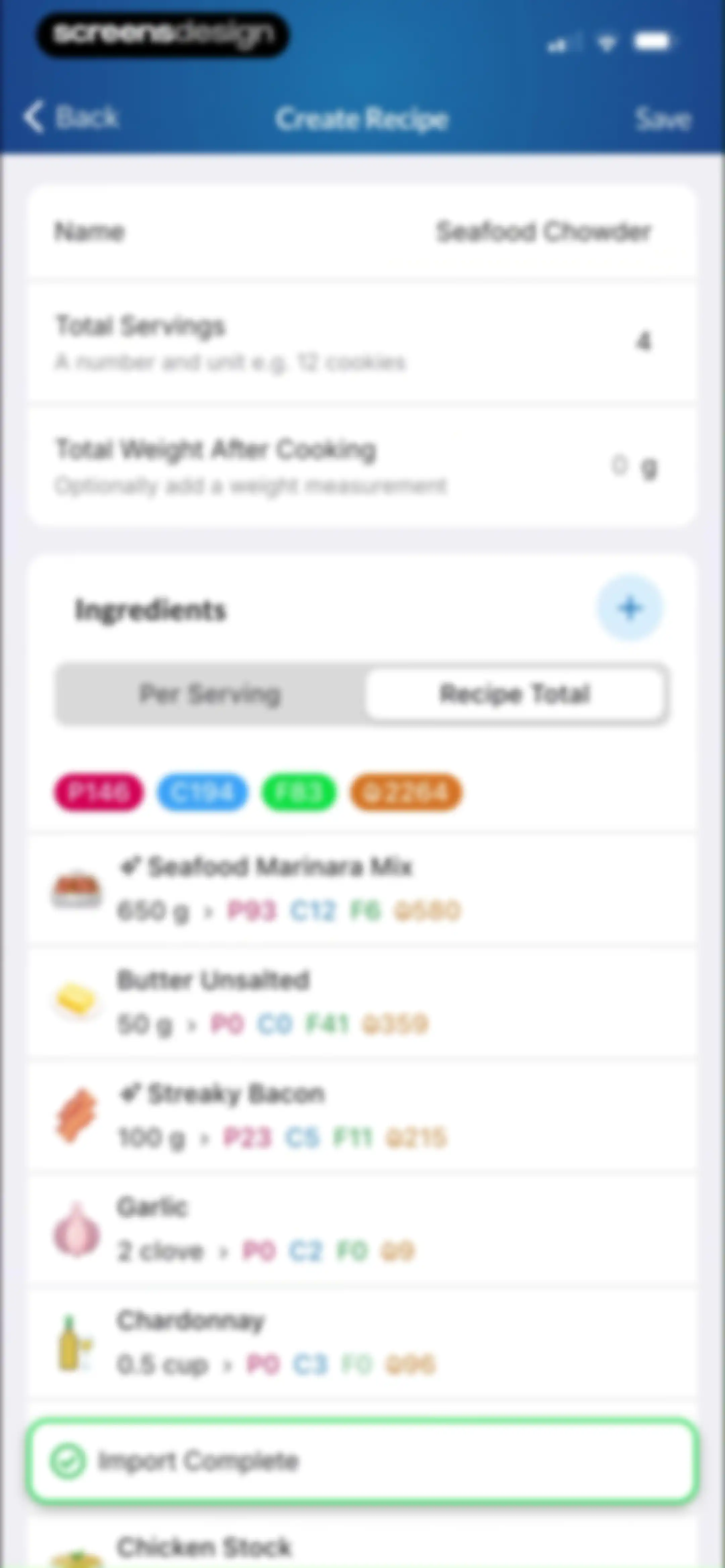 MacrosFirst - Macro Tracker screen 68