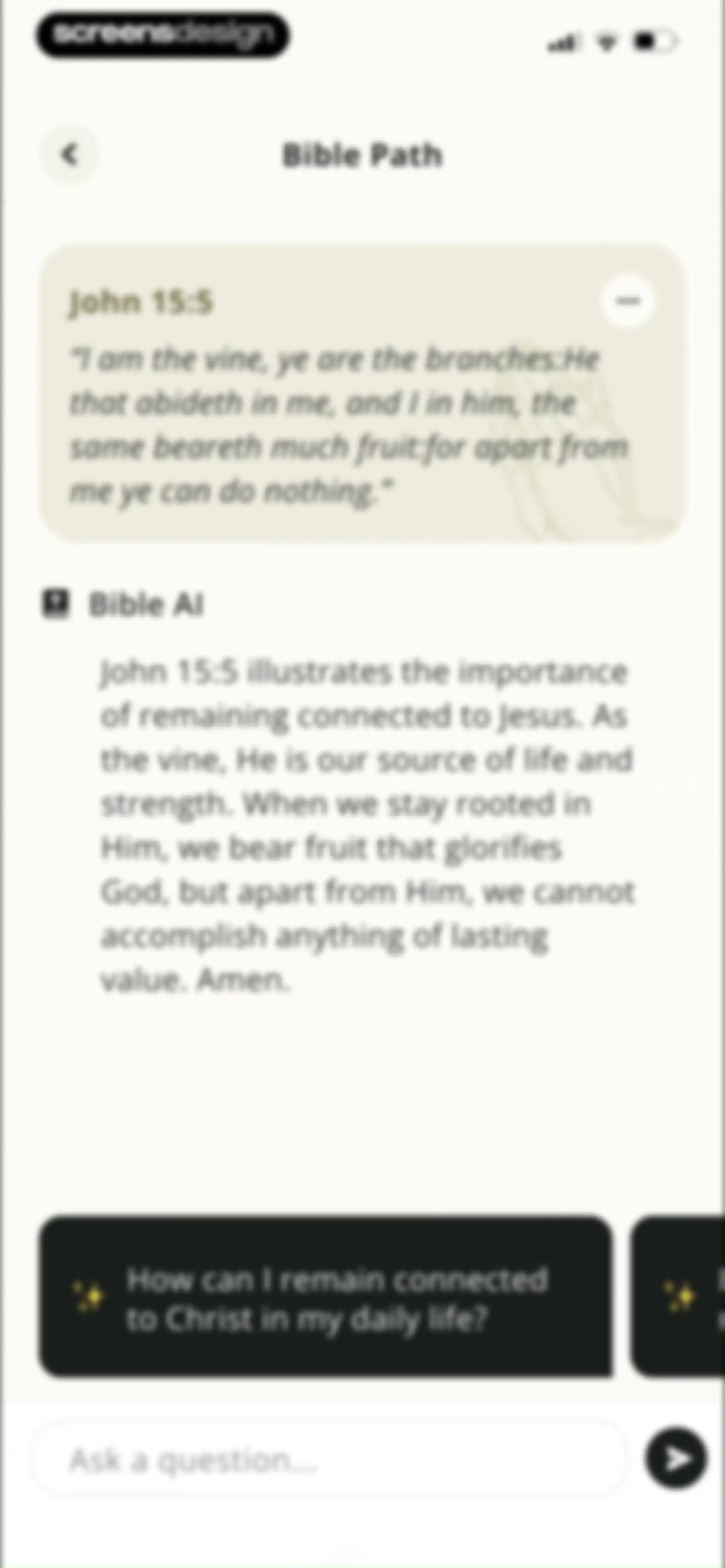 Bible Path: Prayers & Widgets screen 54