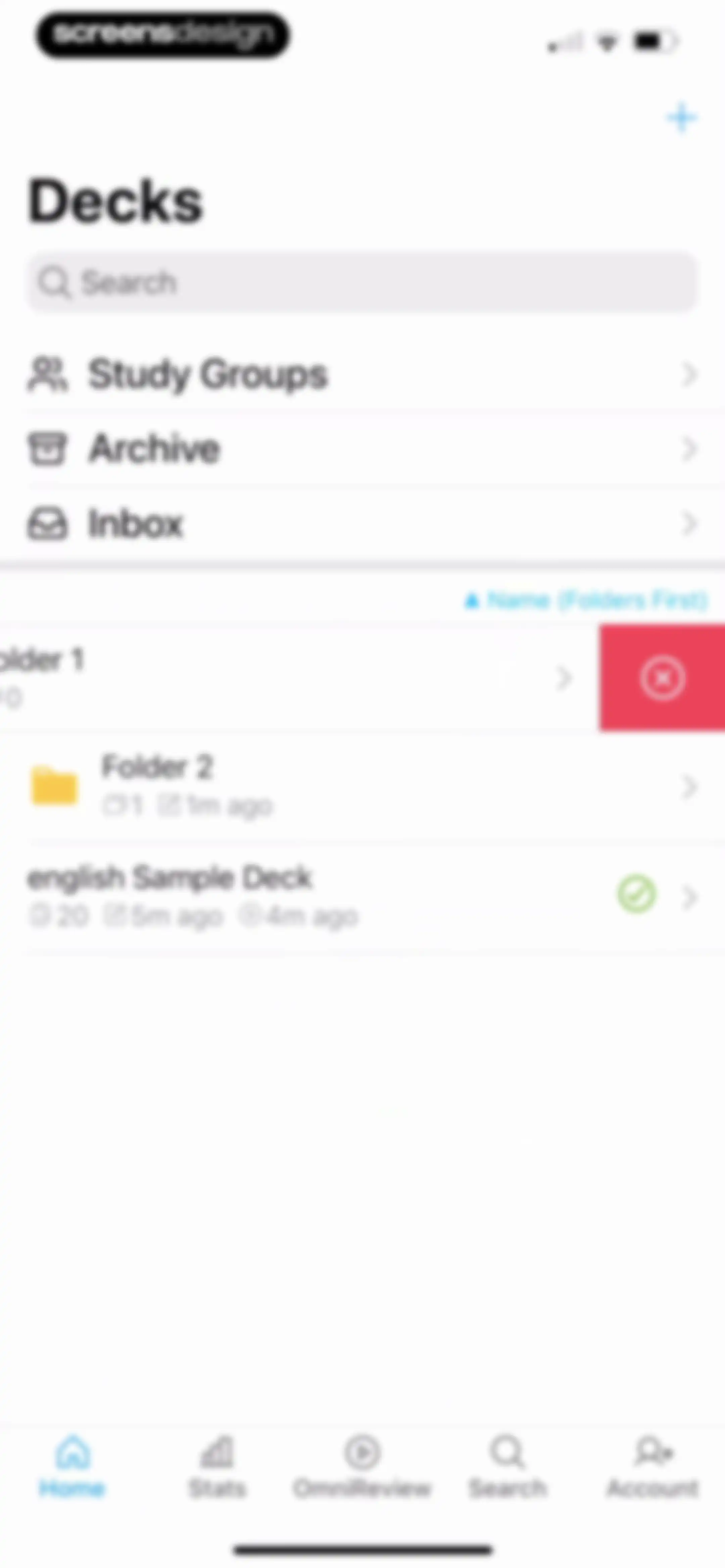 AlgoApp - Flashcards screen 78