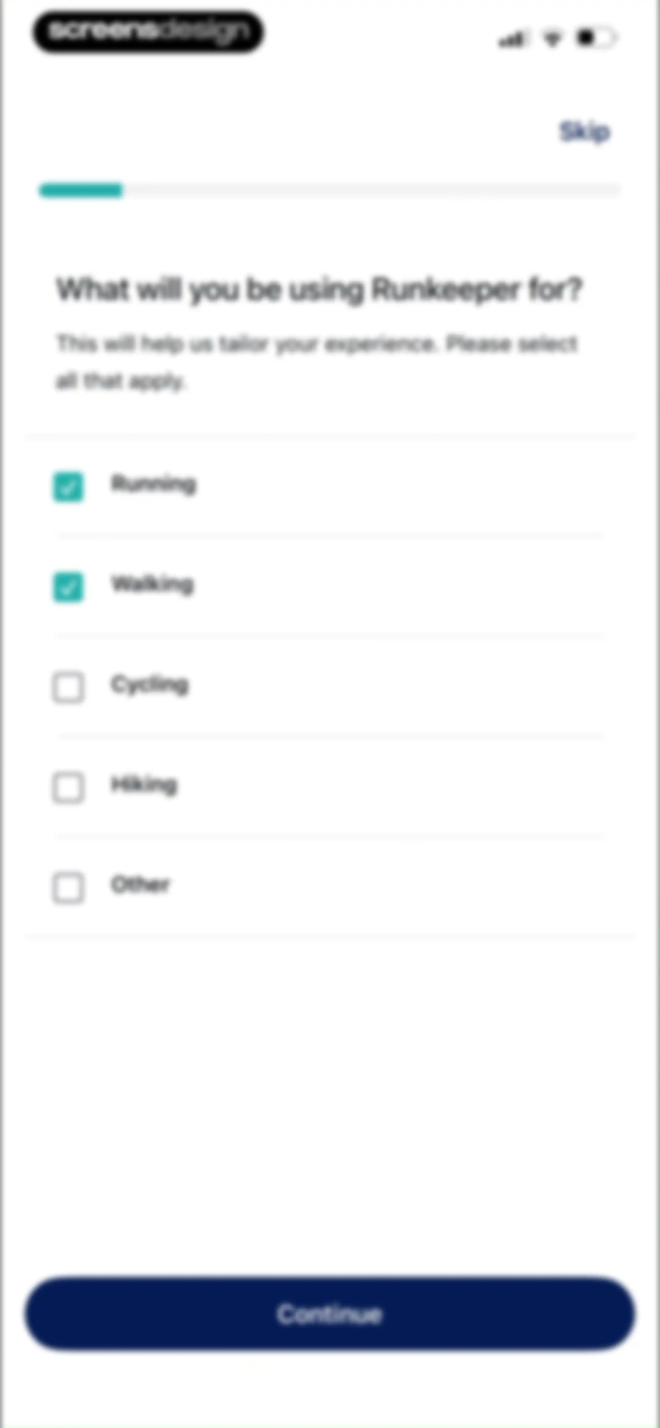 ASICS Runkeeper—Run Tracker screen 18