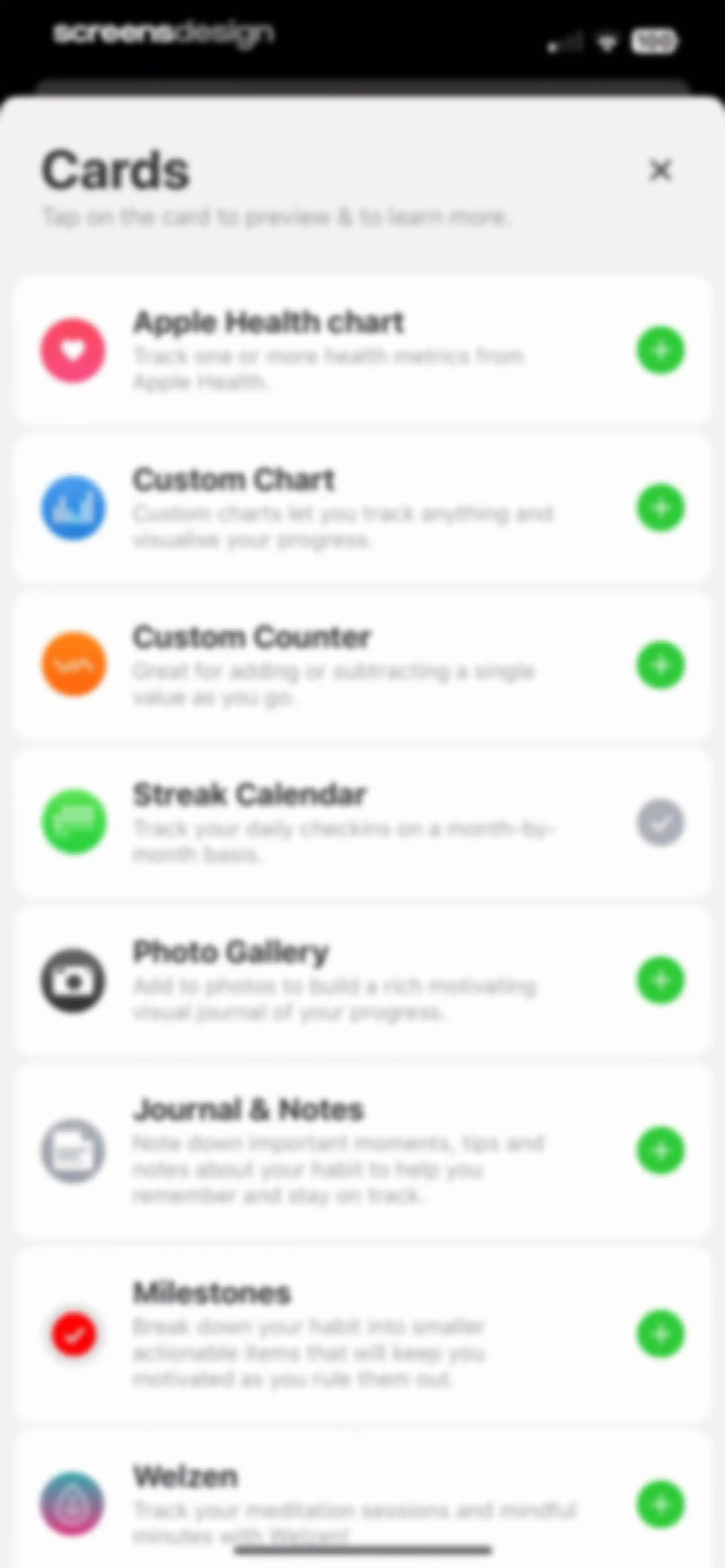 Today Habit tracker screen 27