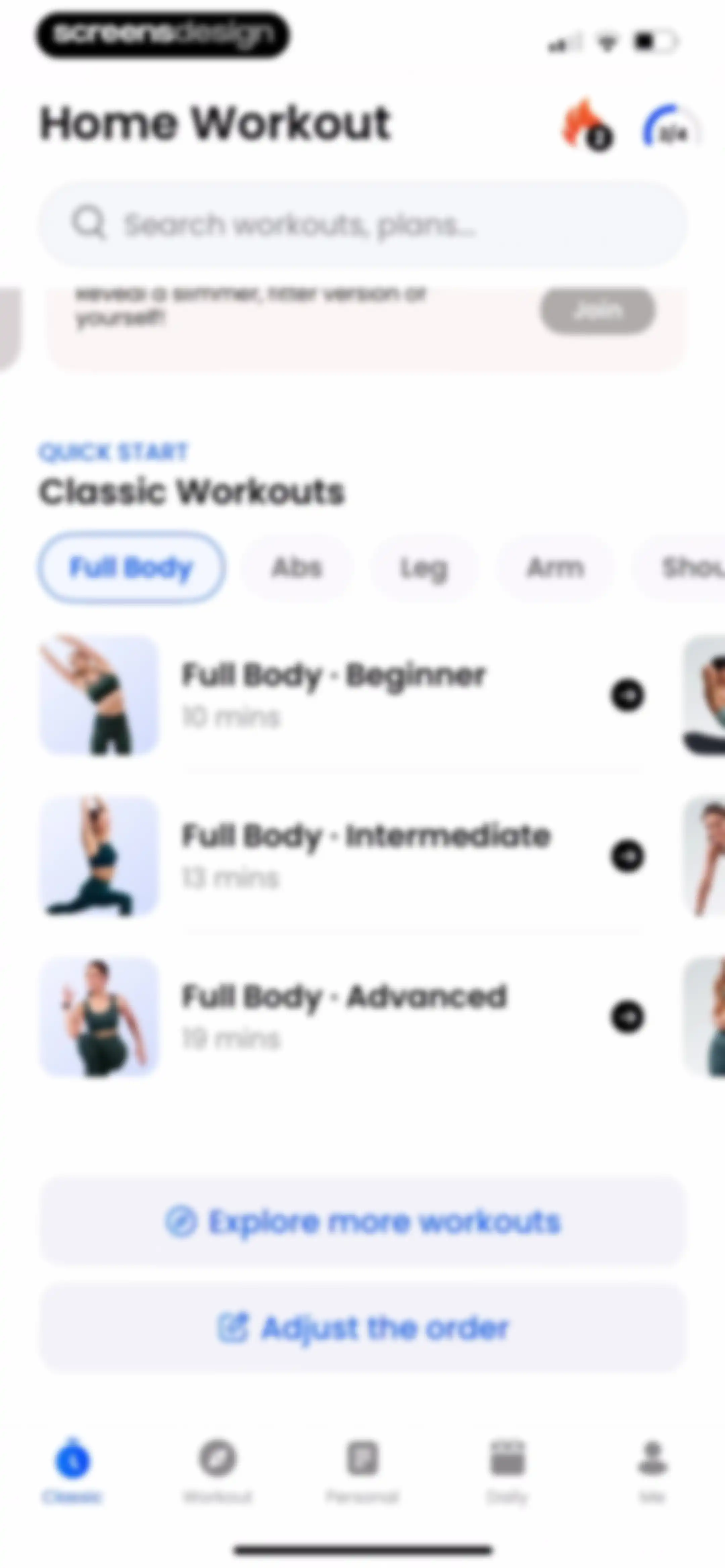 Home Workout - No Equipments screen 216