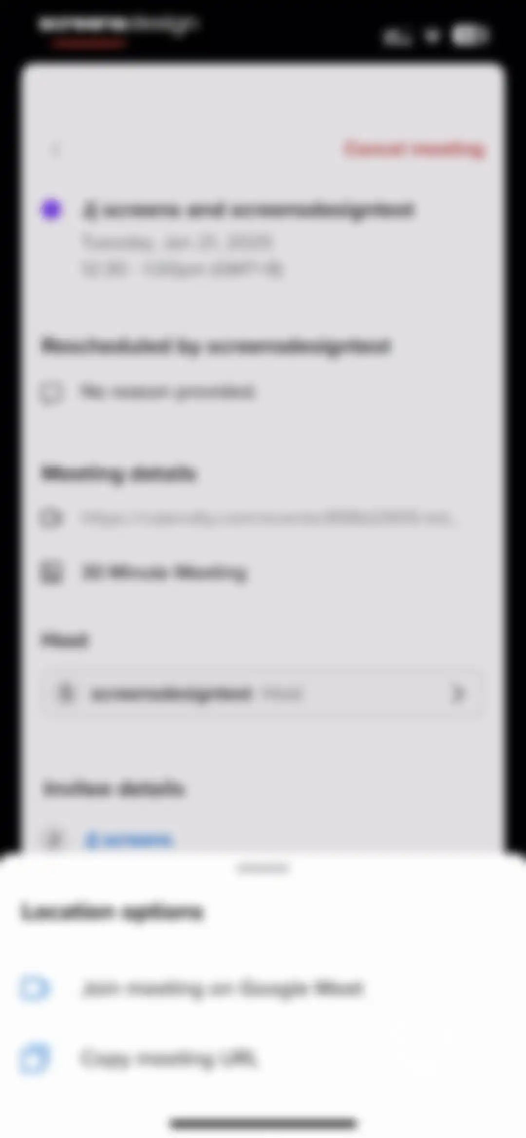Calendly Mobile screen 80
