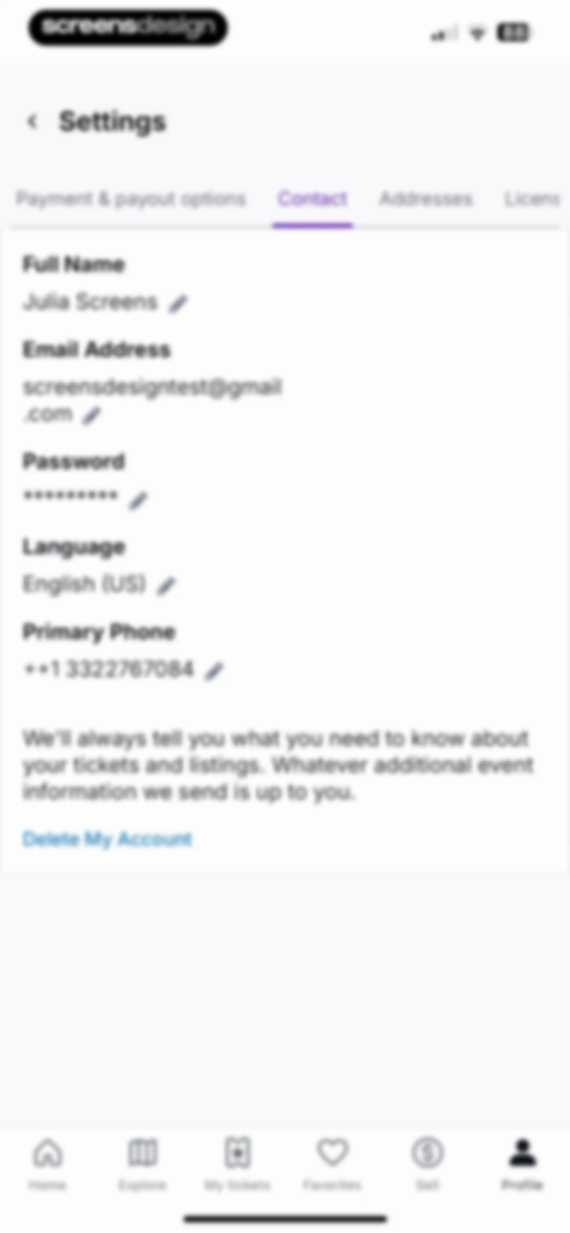 StubHub: Event Tickets screen 98