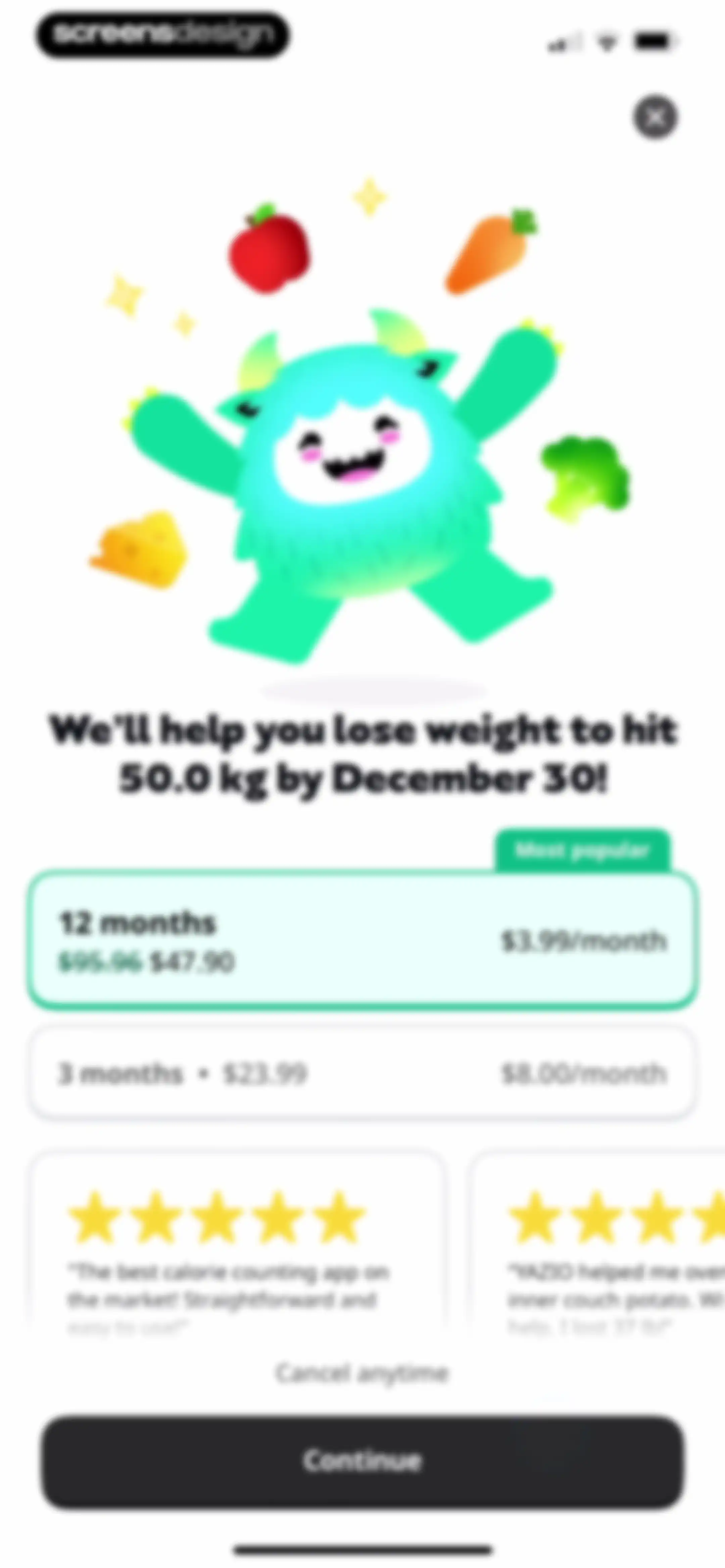 AI Calorie Tracker by Yazio screen 173