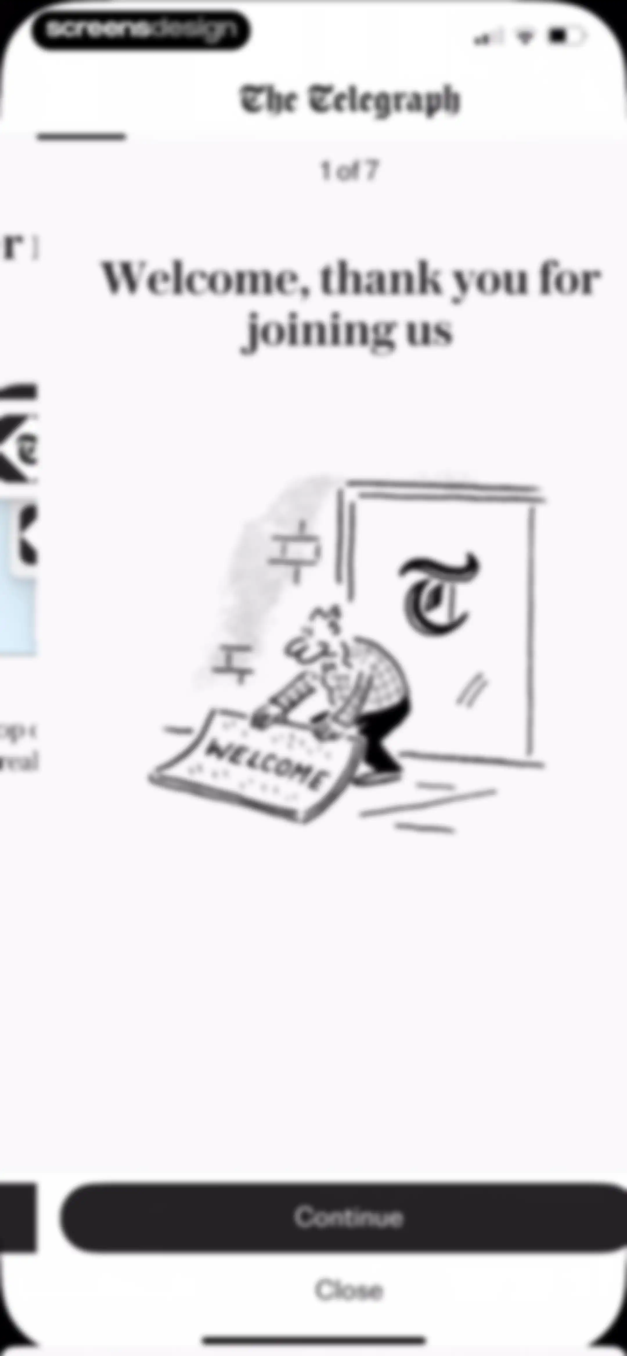 The Telegraph: UK & World News screen 7